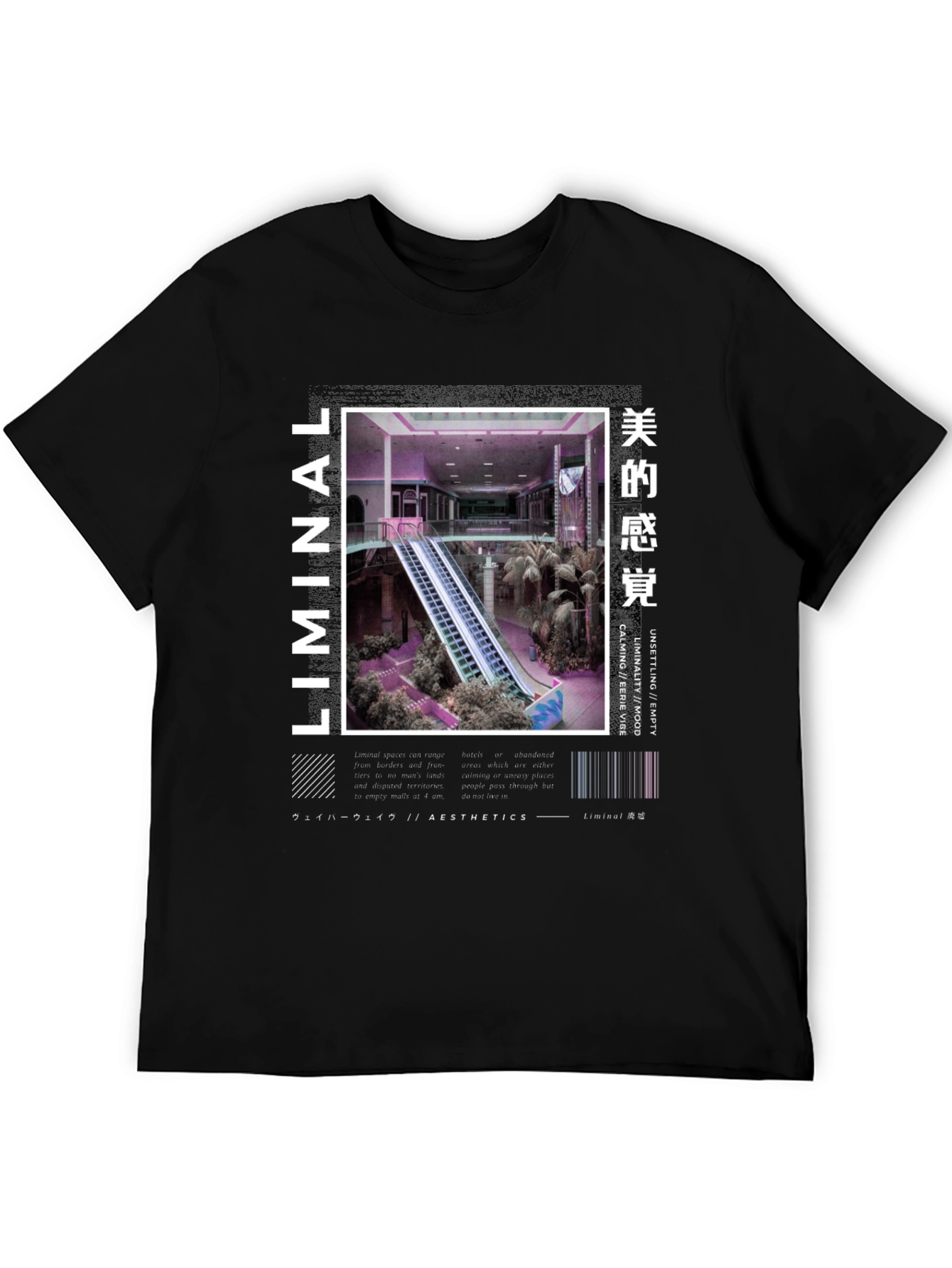 Liminal Aesthetics T-Shirt - Empty Mall Design