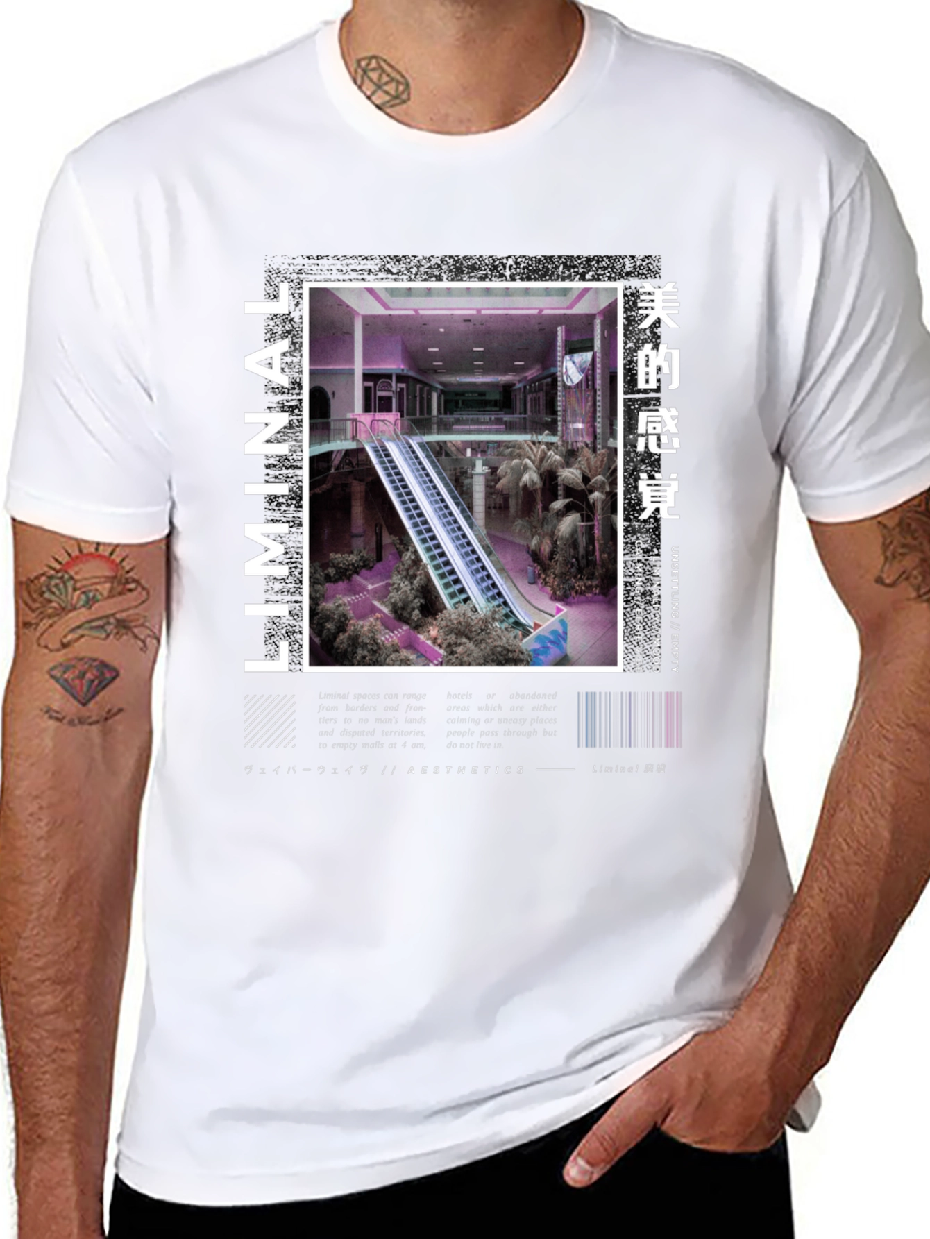 Liminal Aesthetics T-Shirt - Empty Mall Design