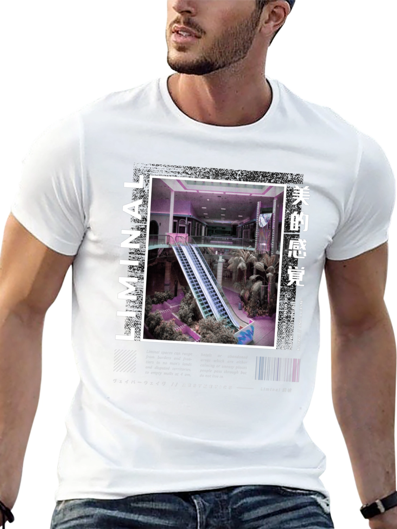 Liminal Aesthetics T-Shirt - Empty Mall Design