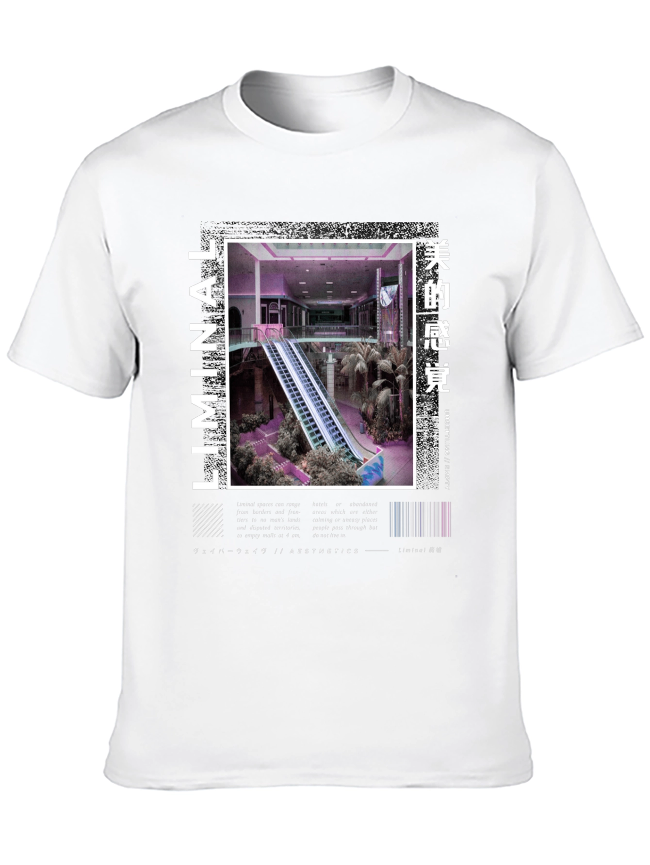Liminal Aesthetics T-Shirt - Empty Mall Design