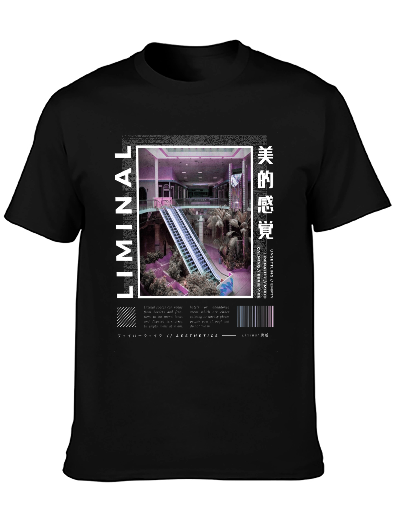 Liminal Aesthetics T-Shirt - Empty Mall Design