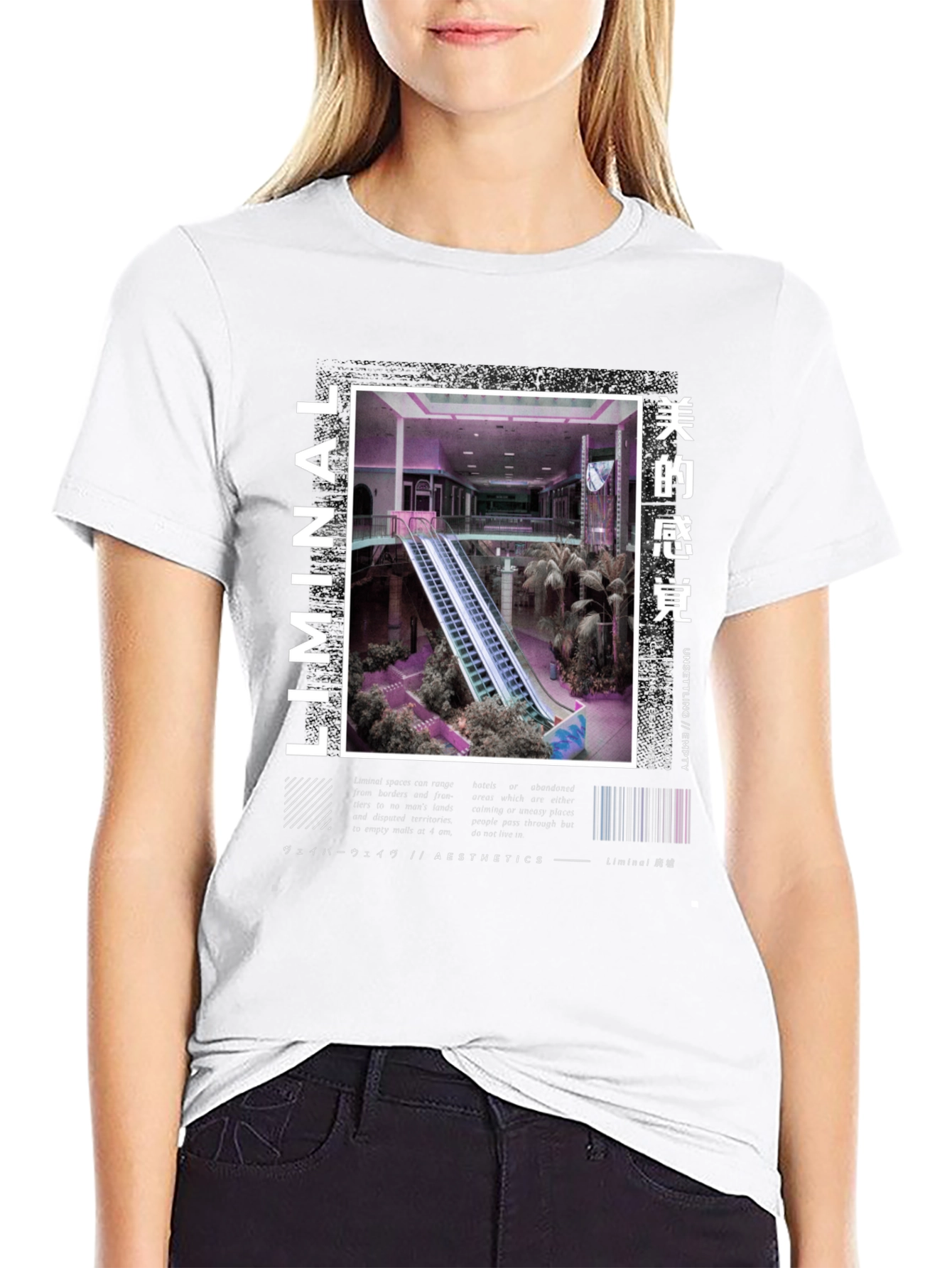 Liminal Aesthetics T-Shirt - Empty Mall Design