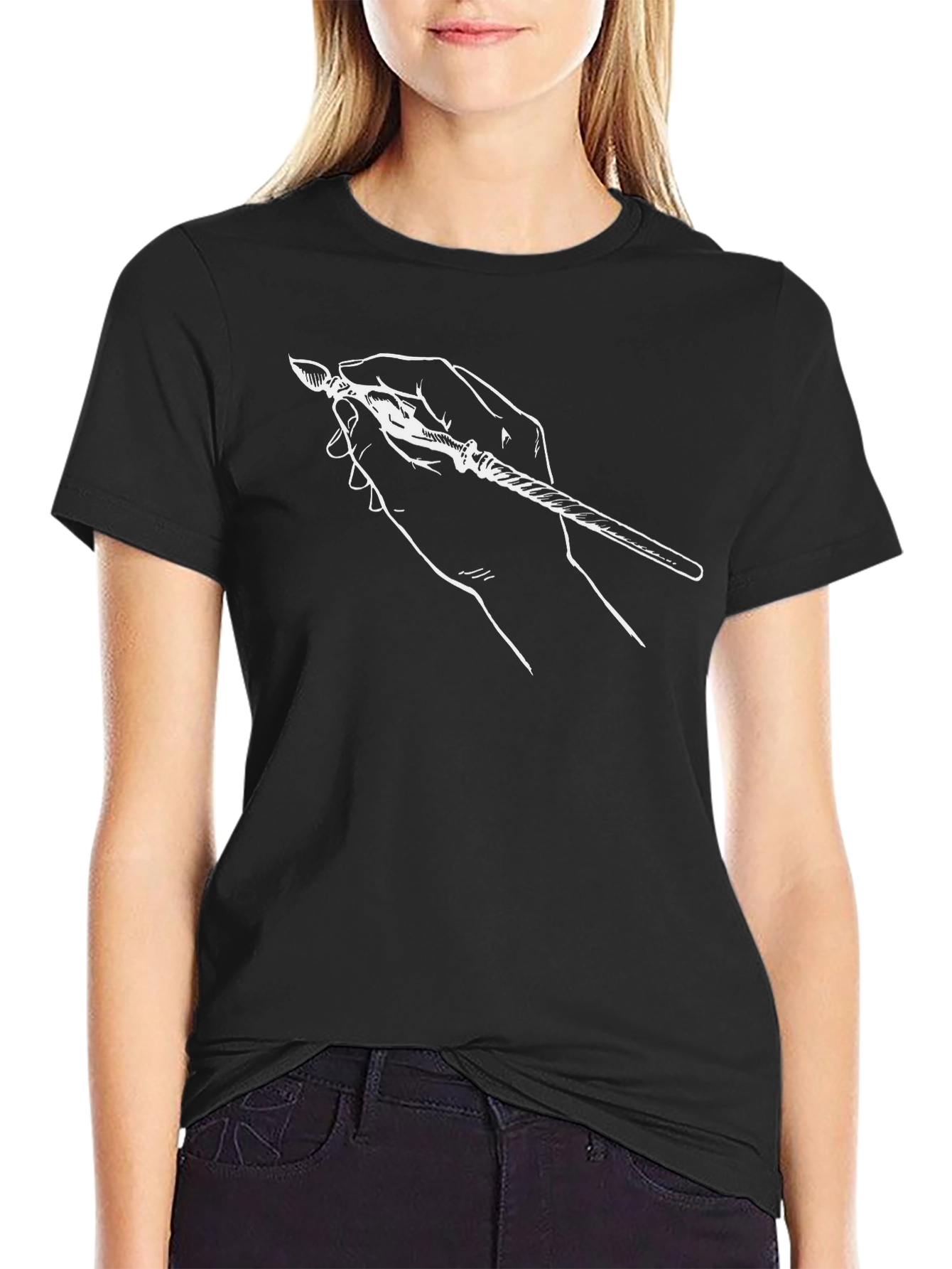 Unique Hand Drawn Pen Graphic Tee