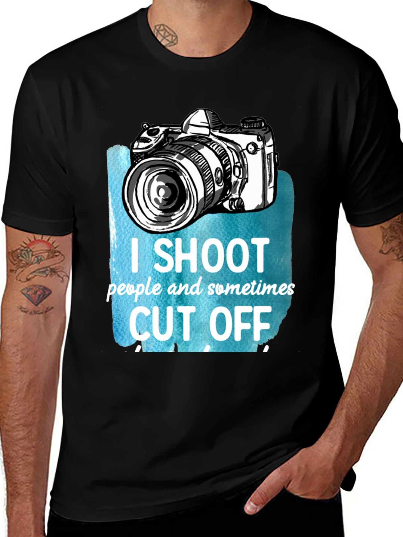 Photographer T-Shirt - I Shoot People Sometimes Cut Off