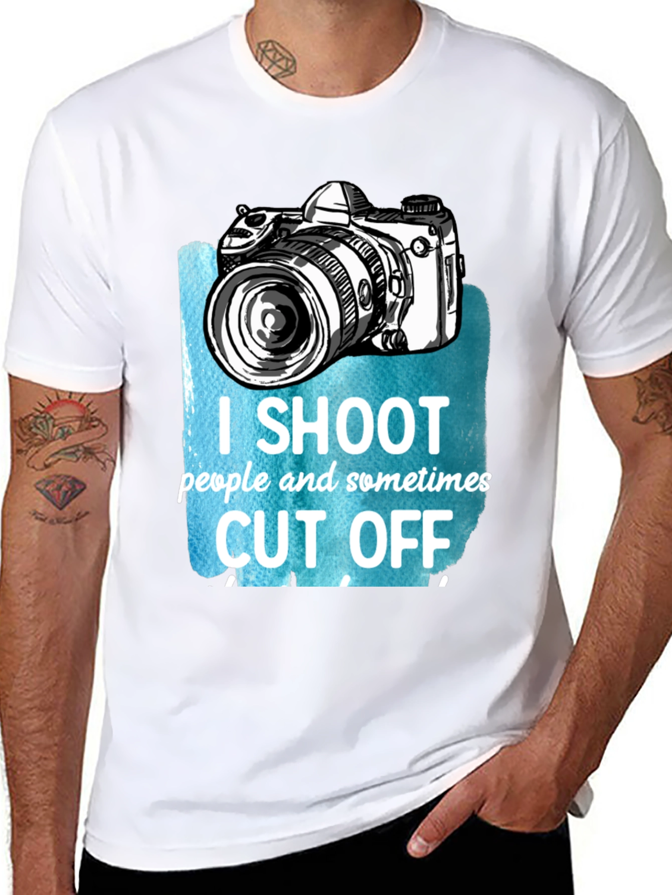 Photographer T-Shirt - I Shoot People Sometimes Cut Off