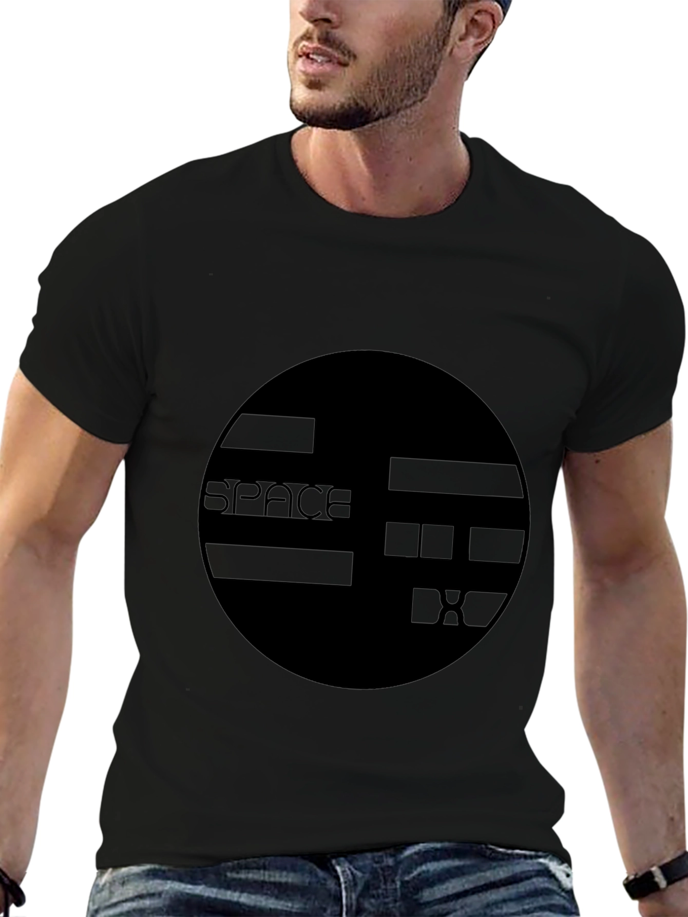Space DX Black Graphic Tee