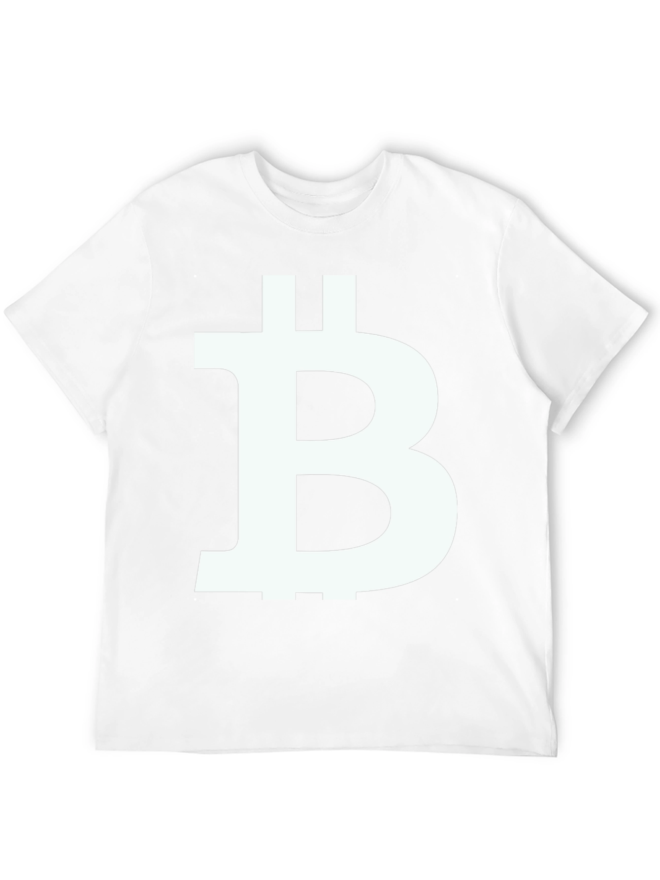 Bitcoin Symbol Graphic T-Shirt - Black Cotton