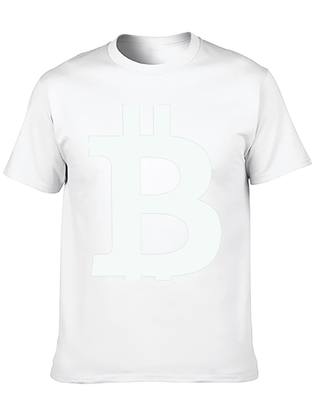 Bitcoin Symbol Graphic T-Shirt - Black Cotton