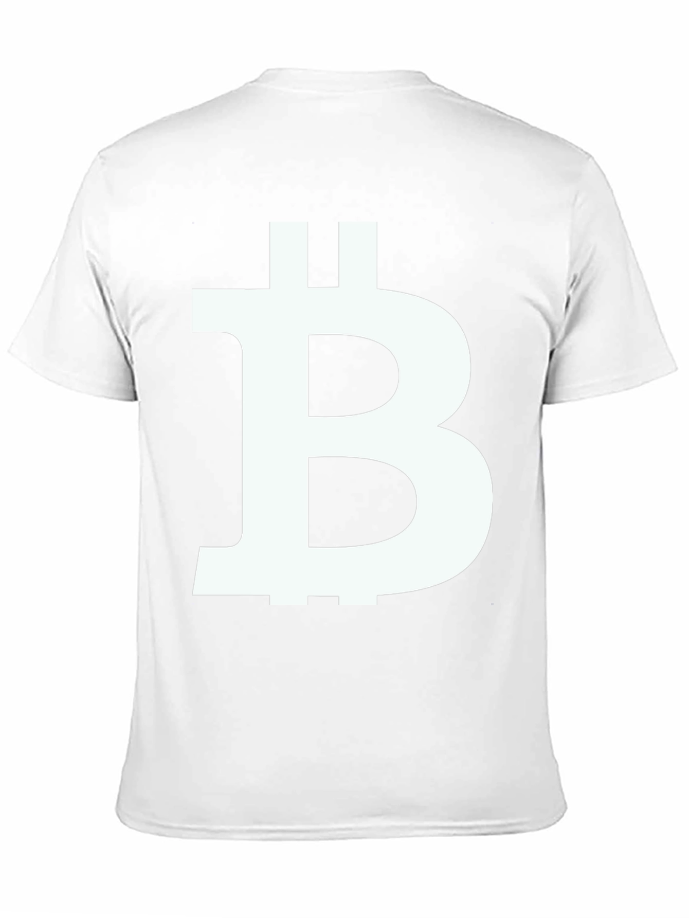 Bitcoin Symbol Graphic T-Shirt - Black Cotton