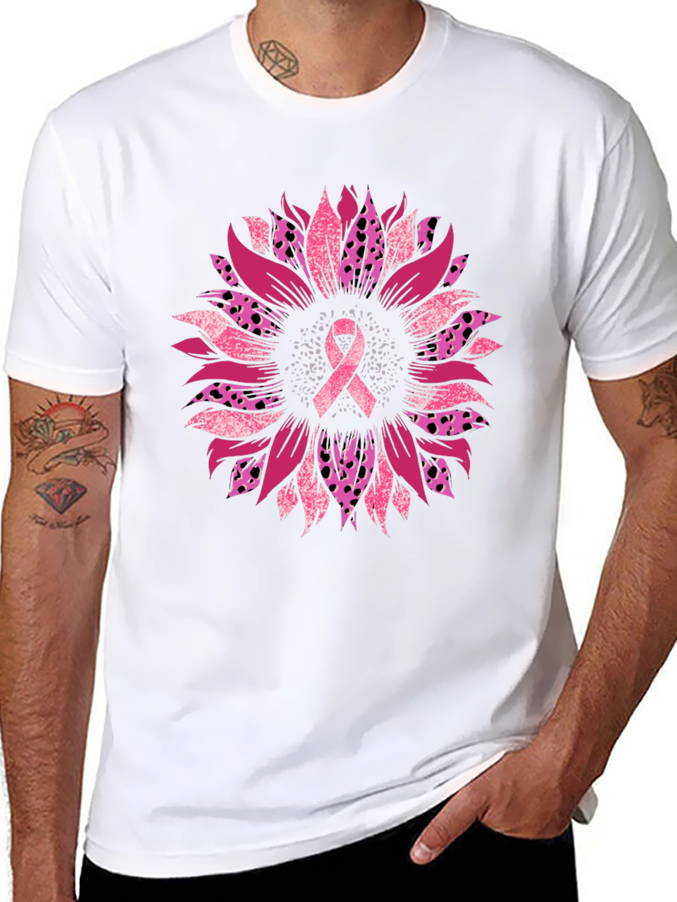 Breast Cancer Awareness Sunflower T-Shirt