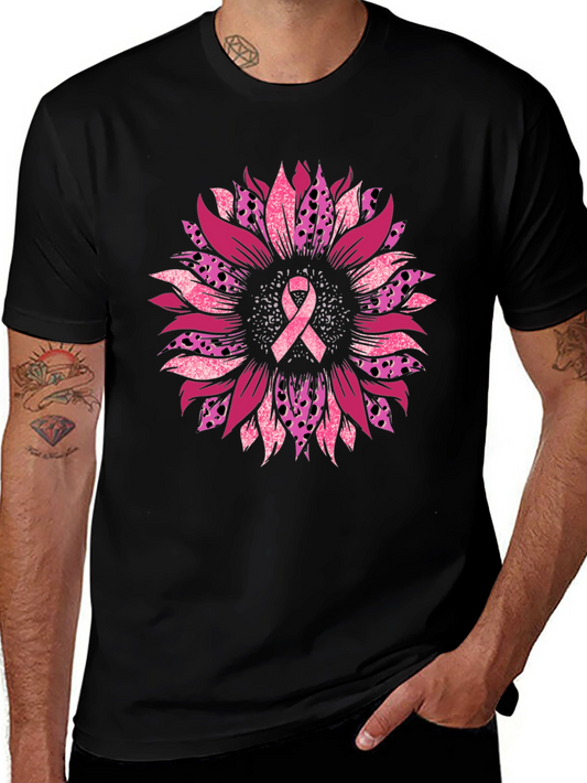 Breast Cancer Awareness Sunflower T-Shirt