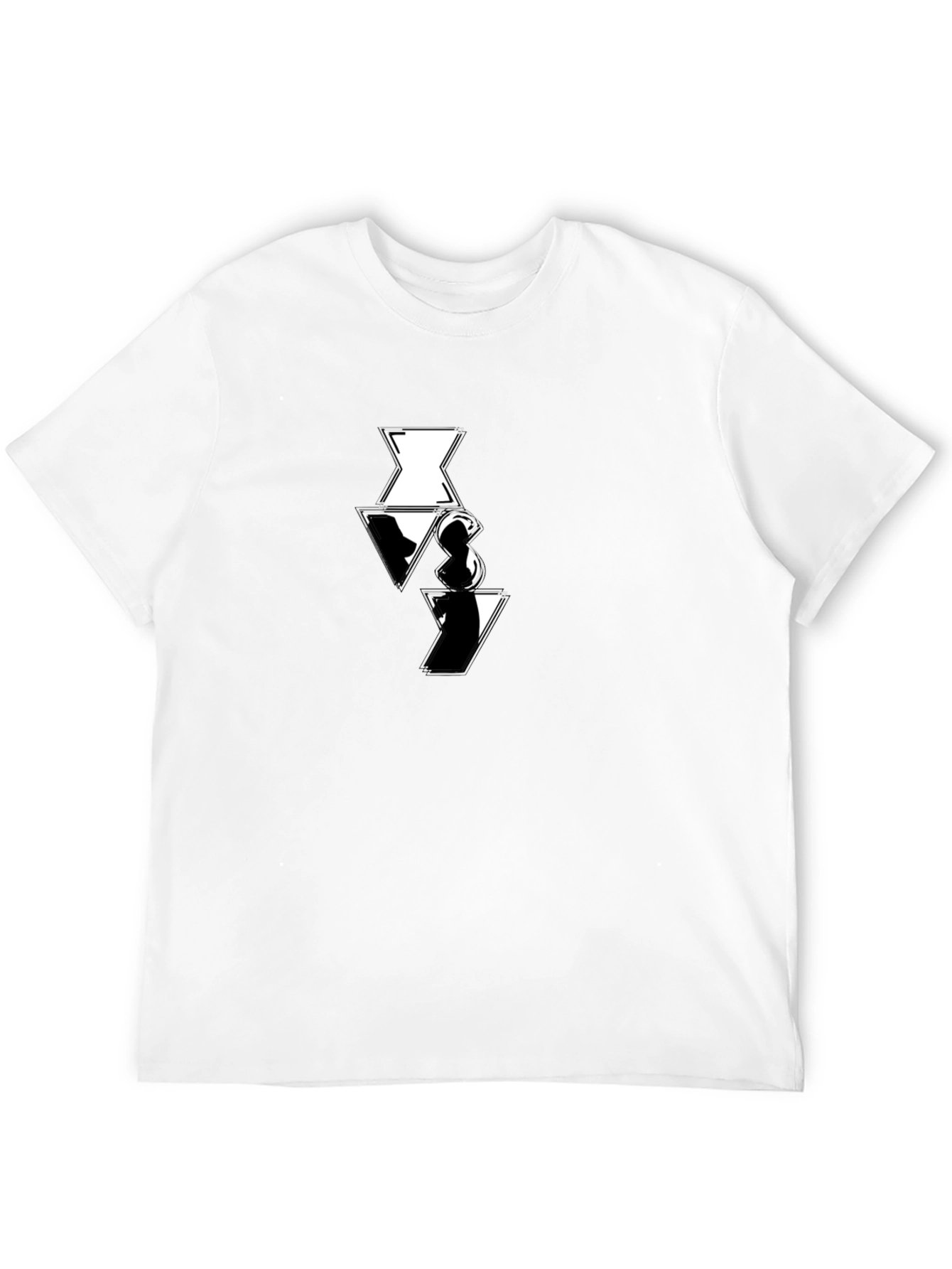 Black Short Sleeve T-Shirt with Unique Graphic