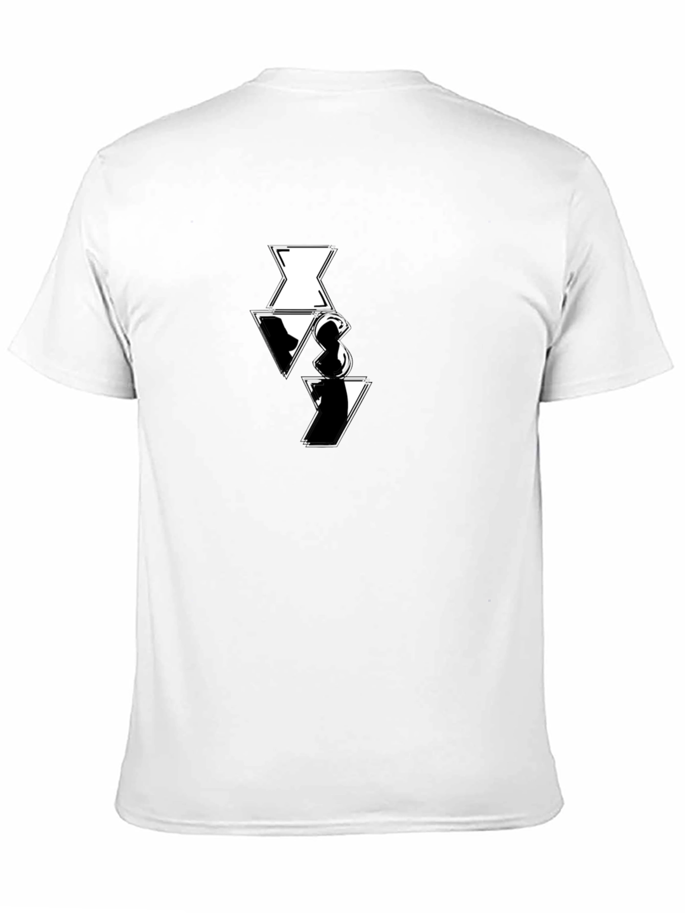 Black Short Sleeve T-Shirt with Unique Graphic