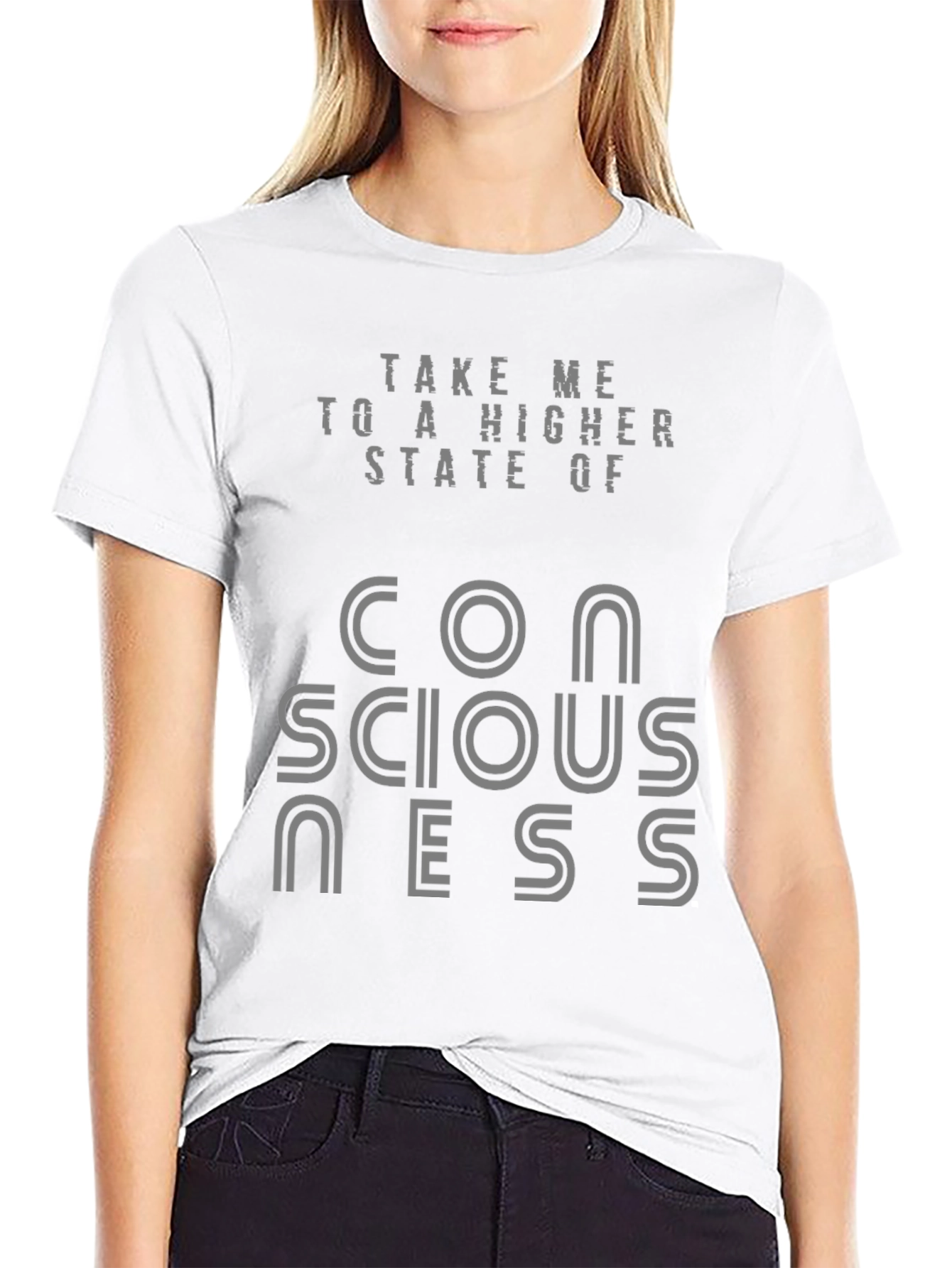 Consciousness Graphic Print Tee - Relaxed Fit