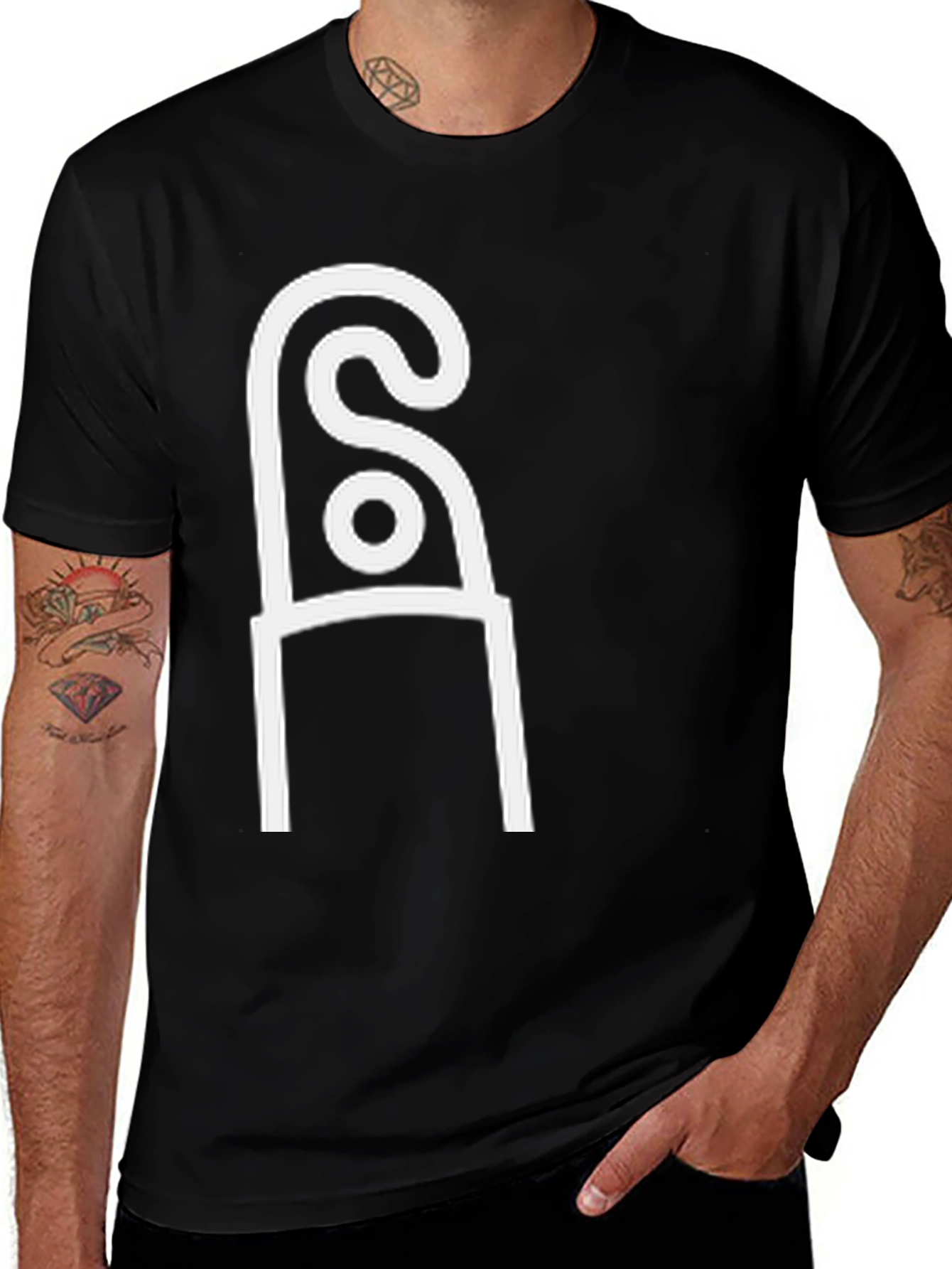 Abstract Symbol T-Shirt - Modern Minimalist Design