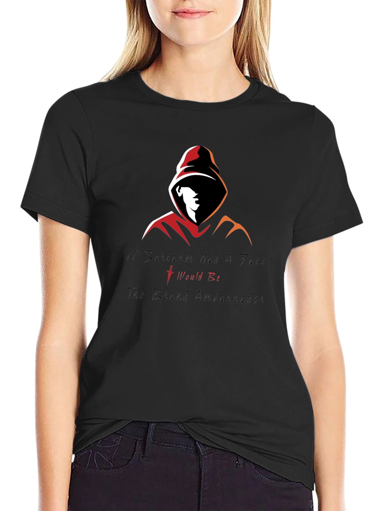 Sarcastic Hooded Graphic Tee