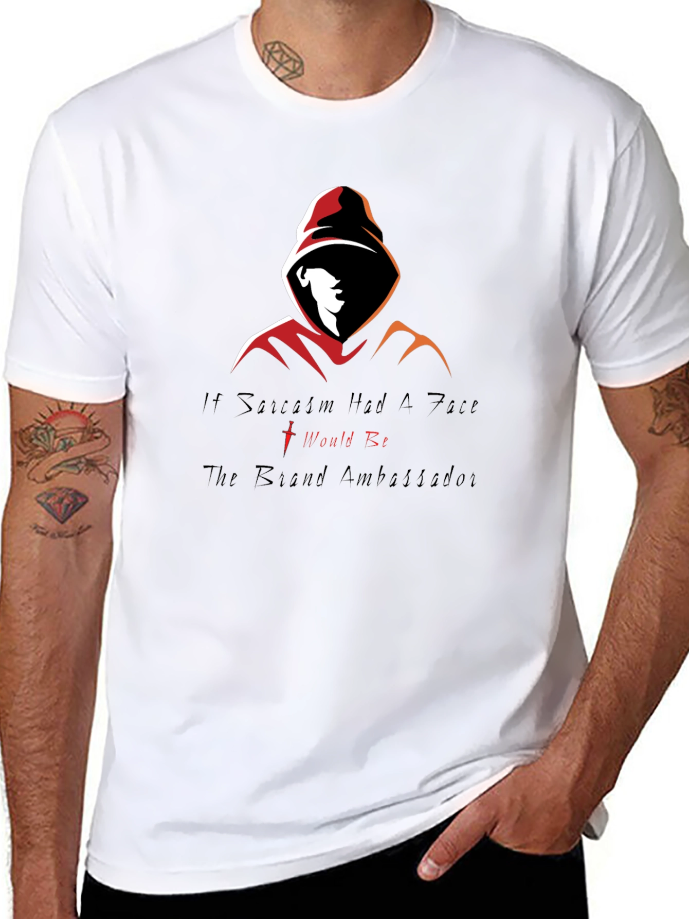 Sarcastic Hooded Graphic Tee