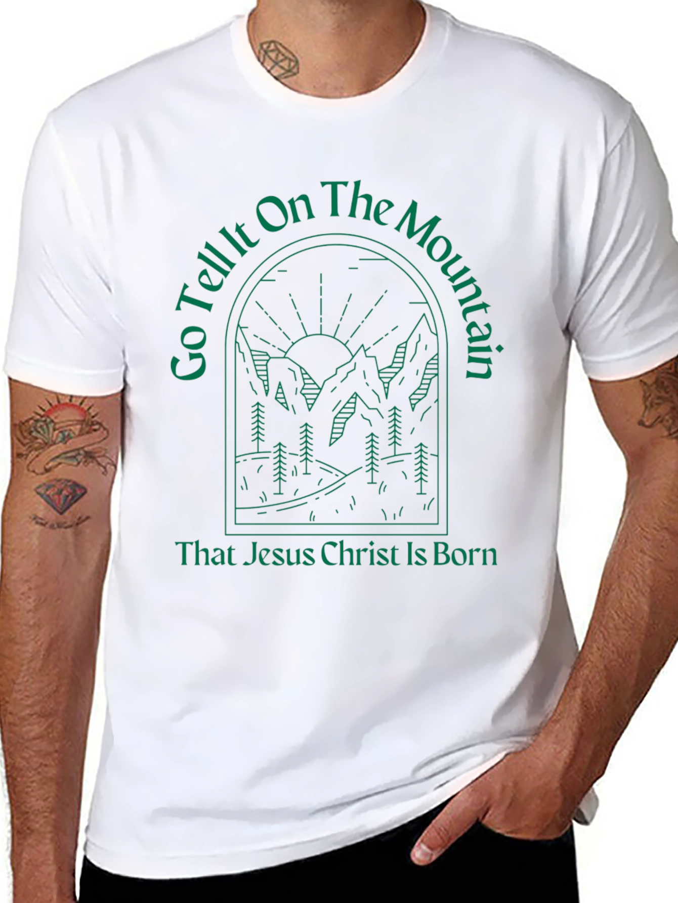 Go Tell It On the Mountain Christmas Tee