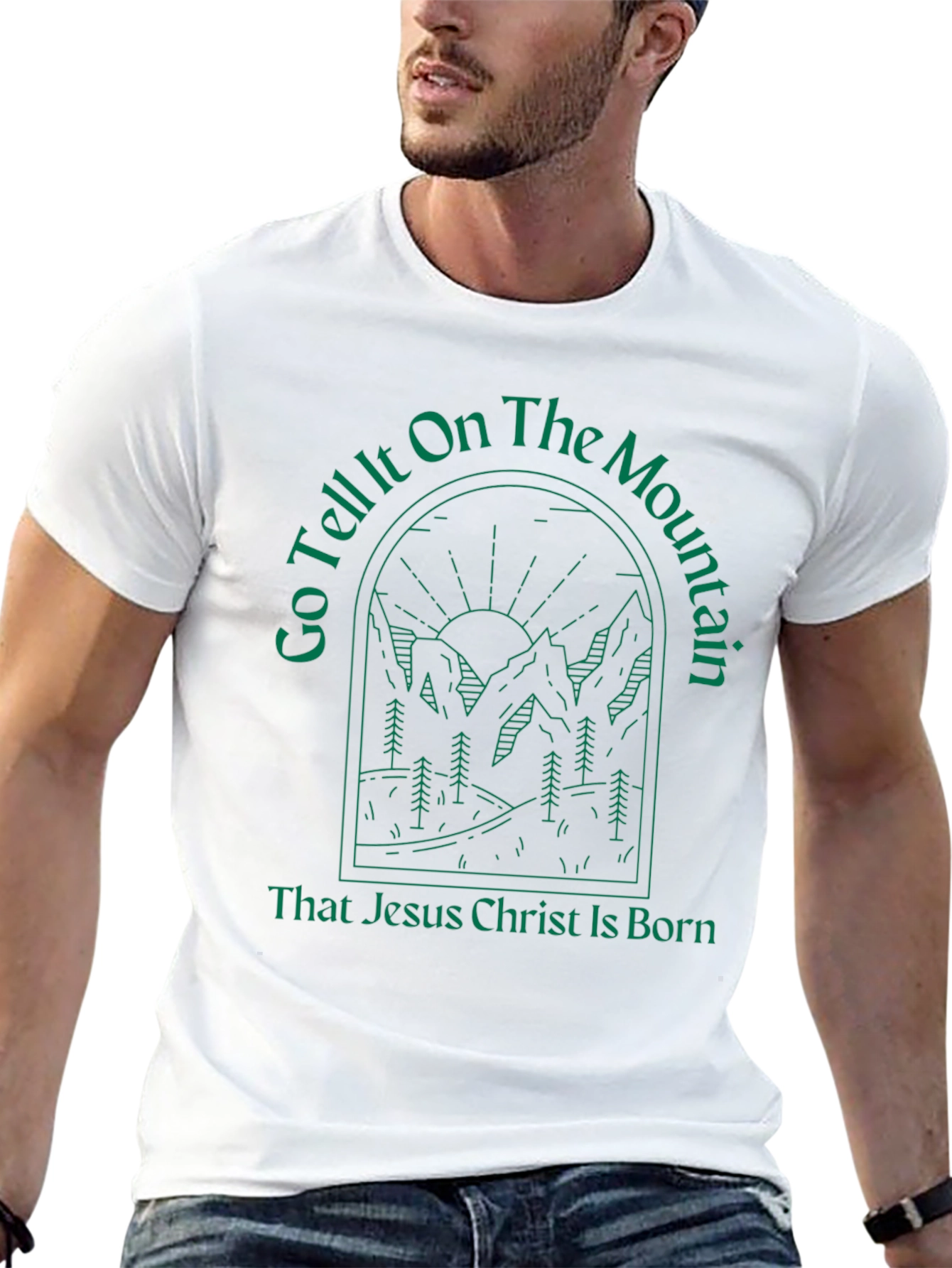 Go Tell It On the Mountain Christmas Tee