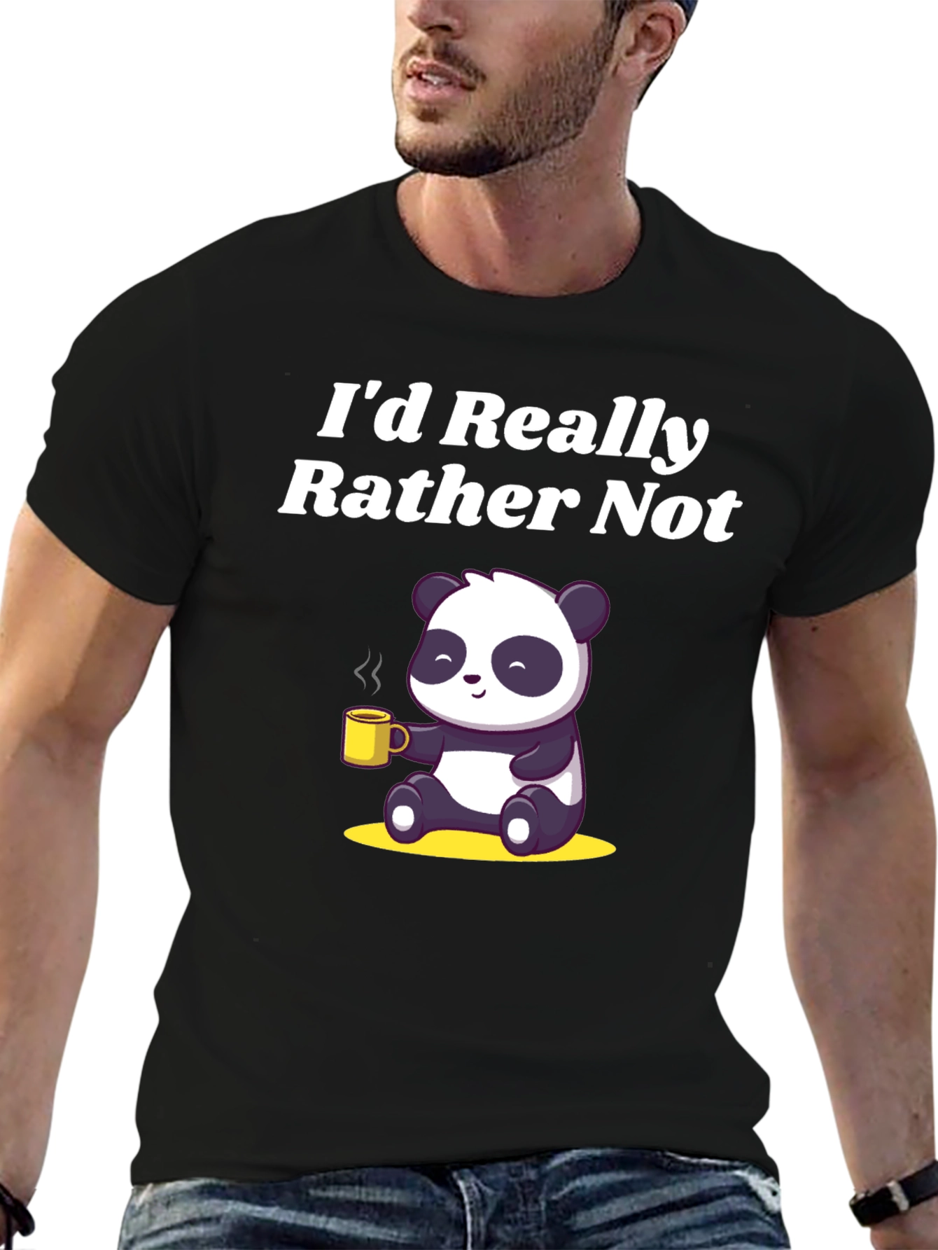 Id Really Rather Not Panda T-Shirt