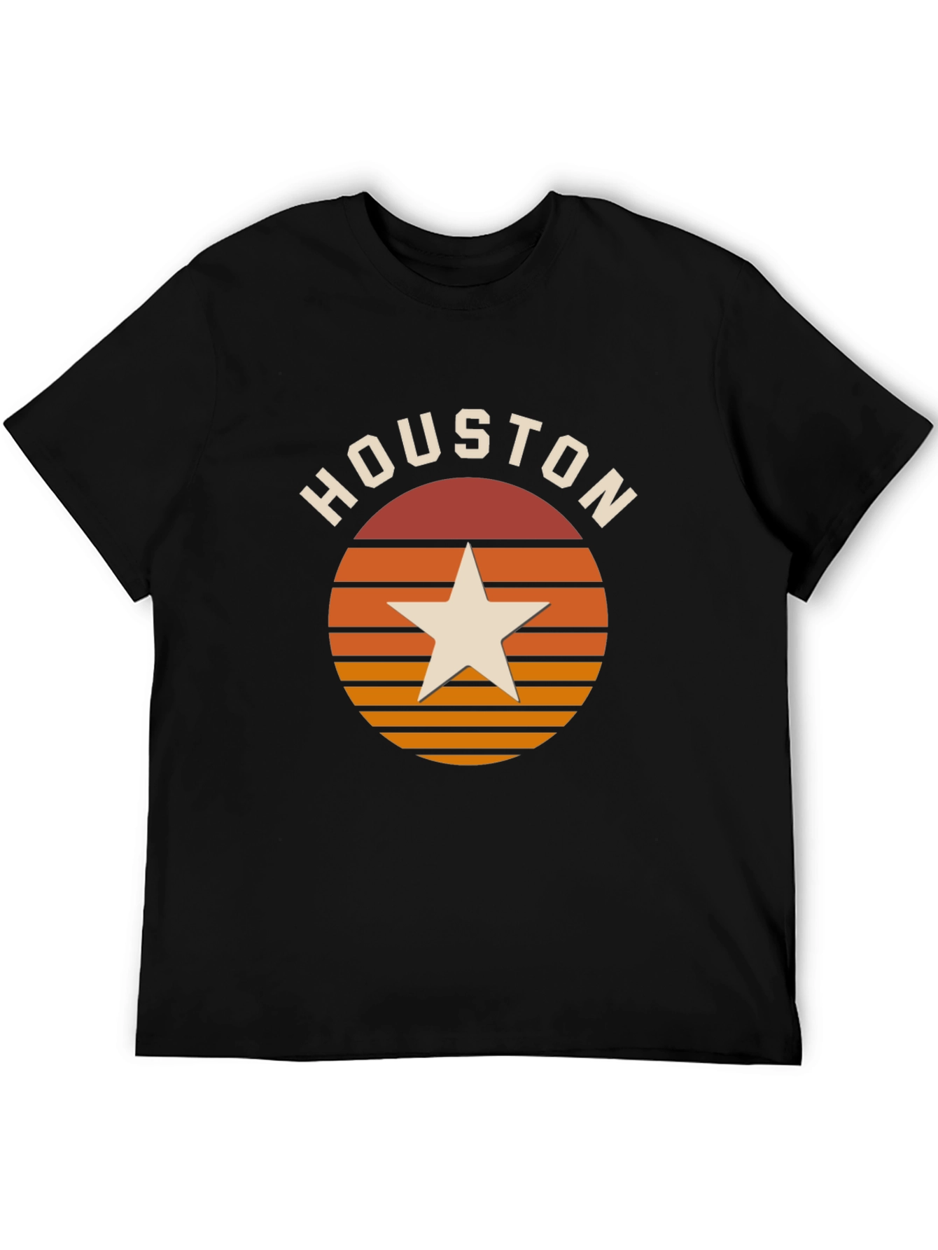 Houston Retro Sunset Star T-Shirt