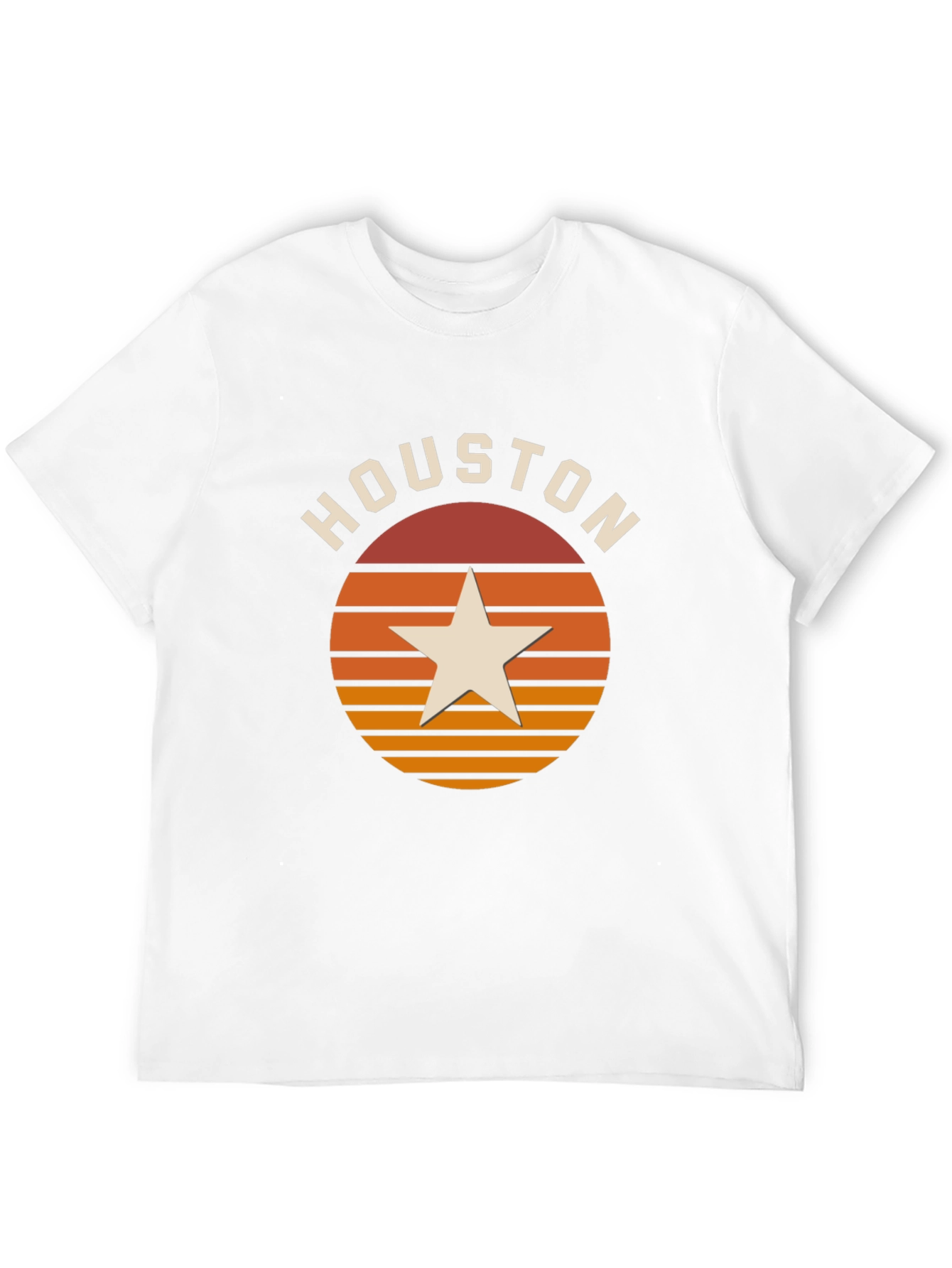 Houston Retro Sunset Star T-Shirt