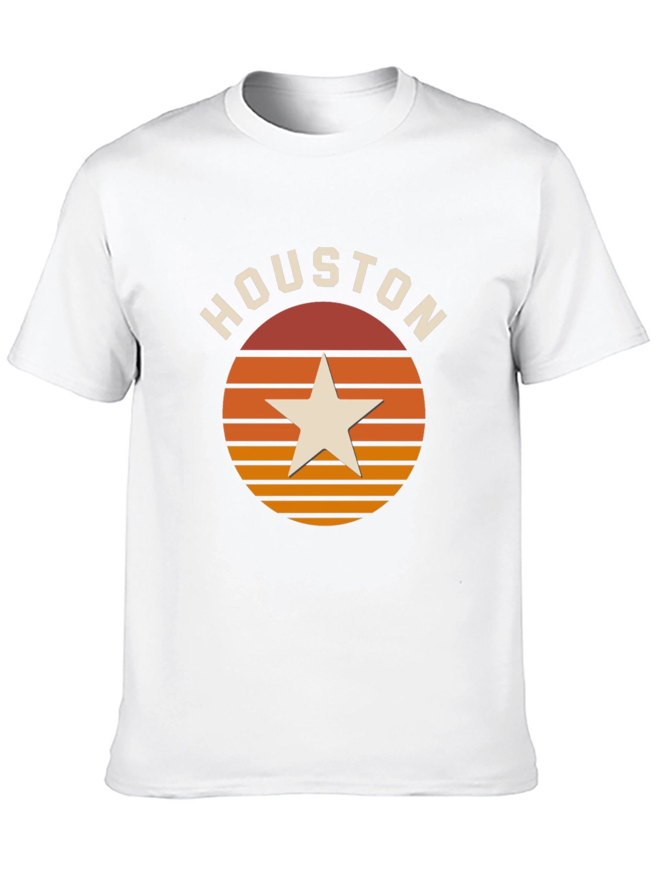 Houston Retro Sunset Star T-Shirt