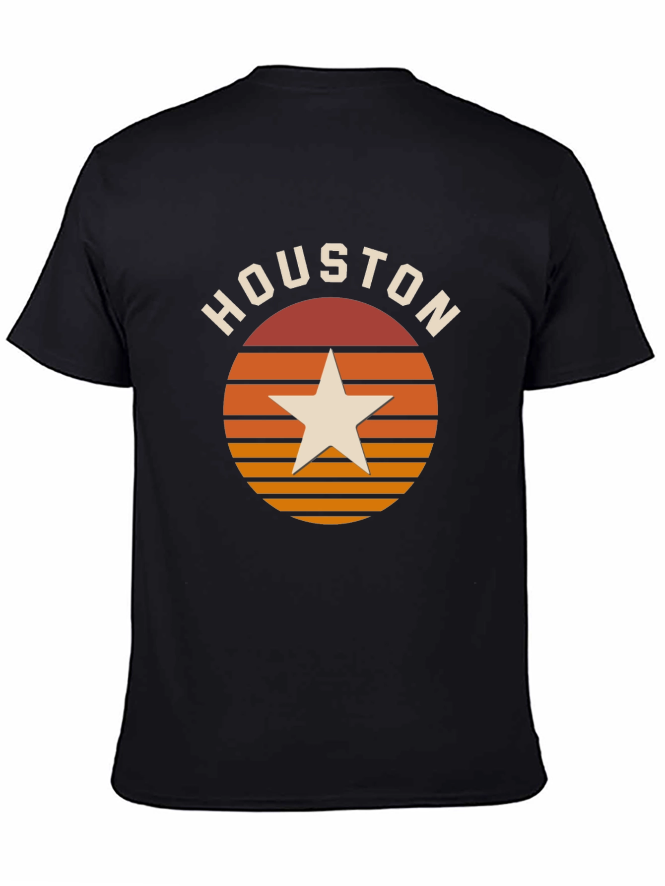 Houston Retro Sunset Star T-Shirt