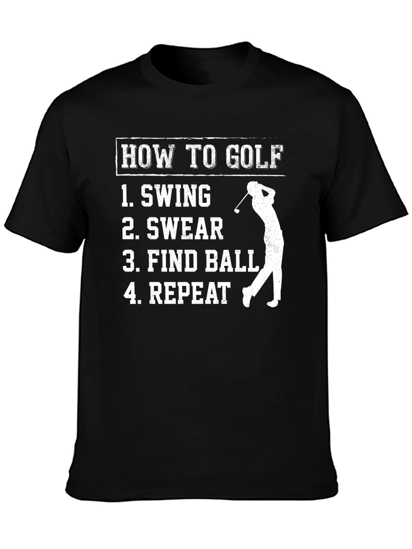 How to Golf Funny Graphic T-Shirt