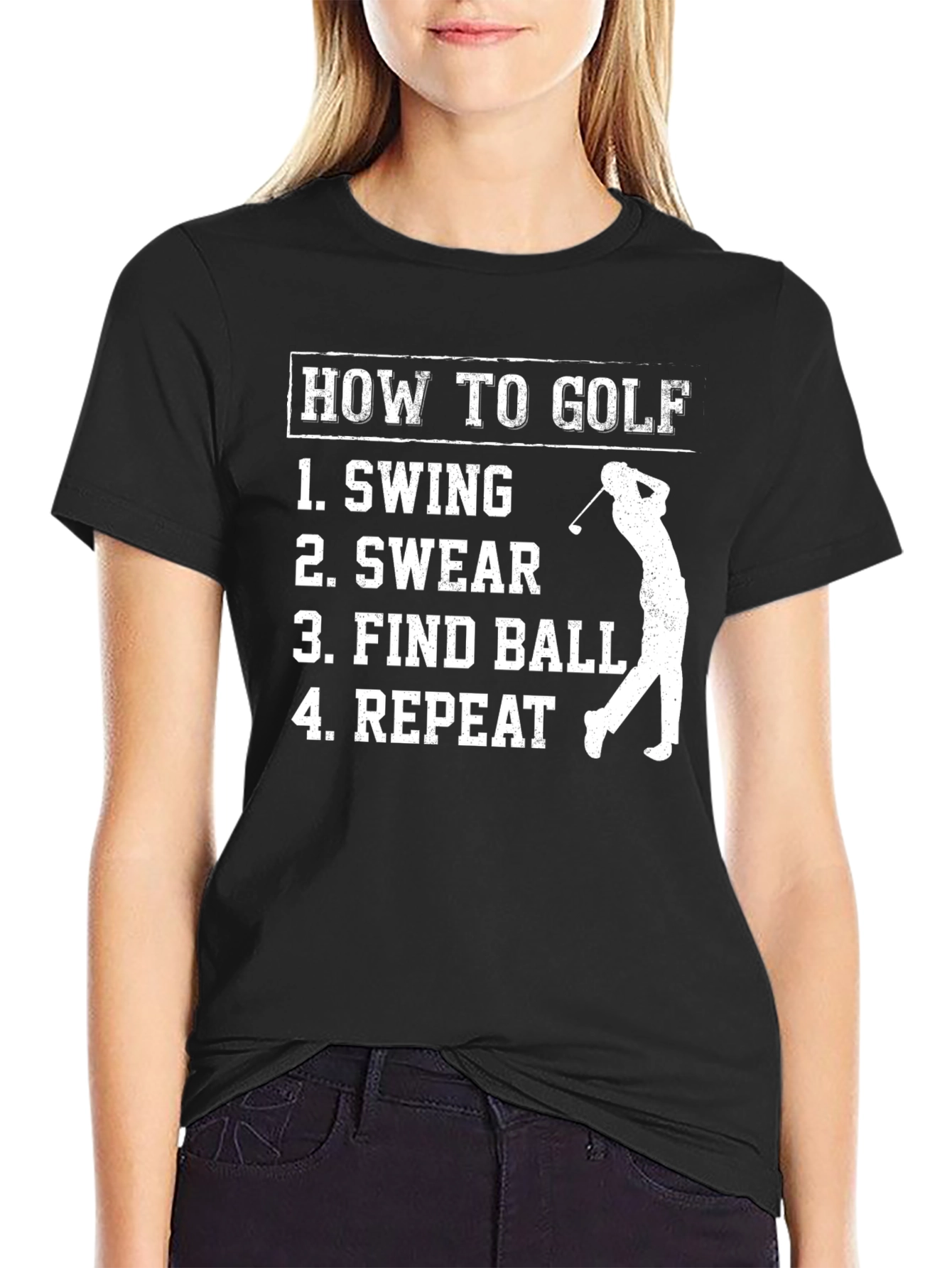 How to Golf Funny Graphic T-Shirt