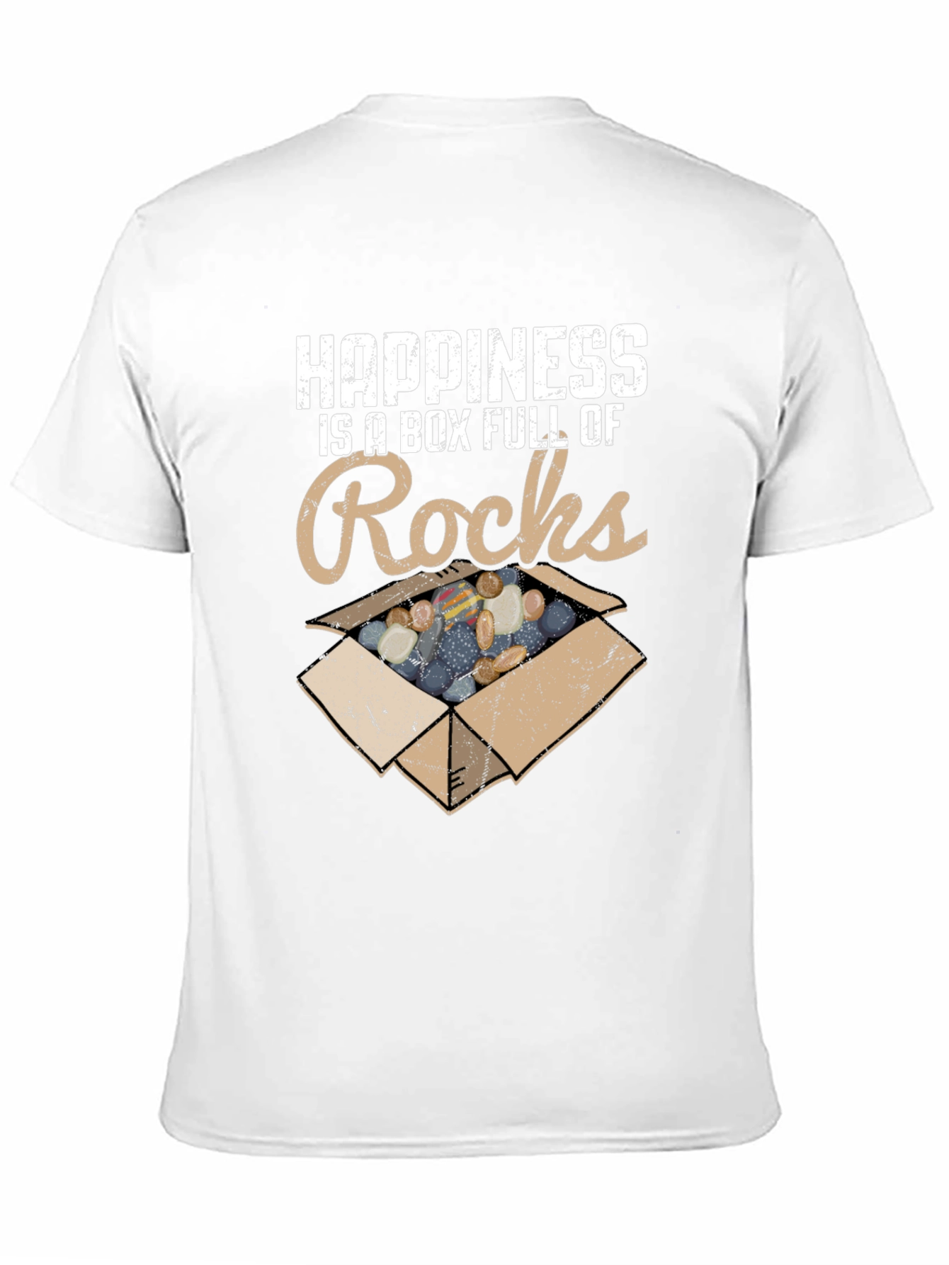 Happiness Rocks T-Shirt - Funny Rock Collector Tee