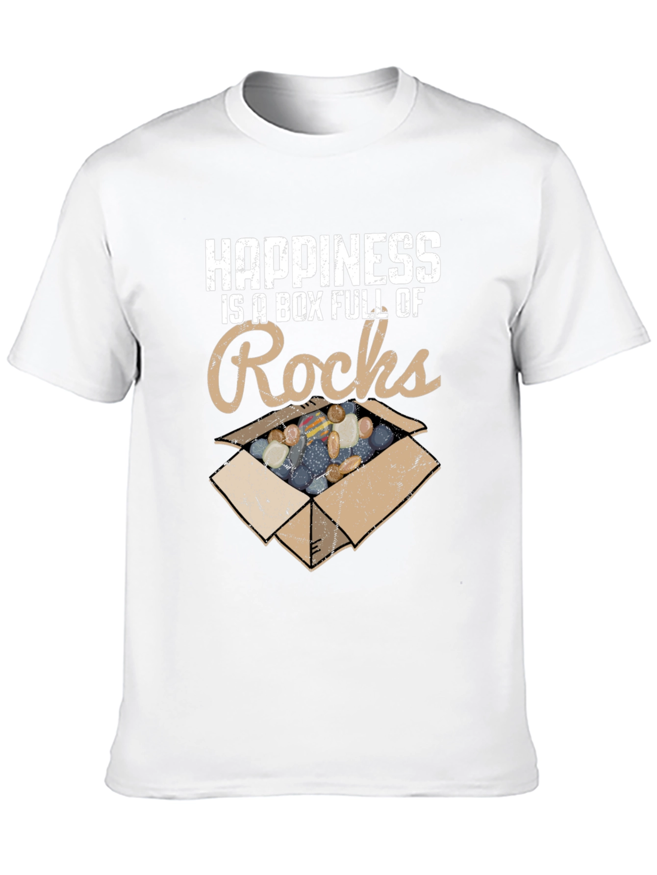 Happiness Rocks T-Shirt - Funny Rock Collector Tee