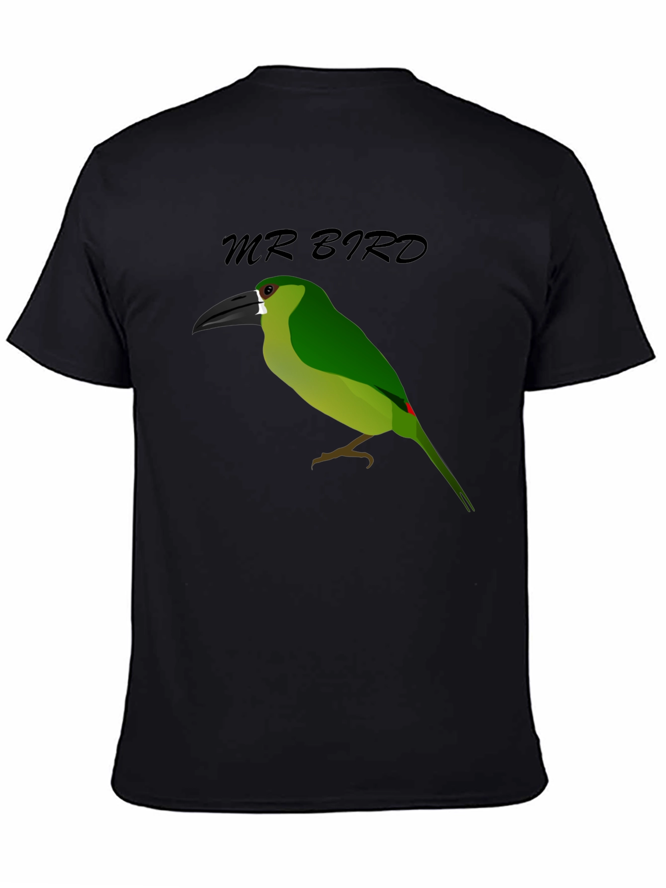 Mr. Bird Graphic T-Shirt - Black