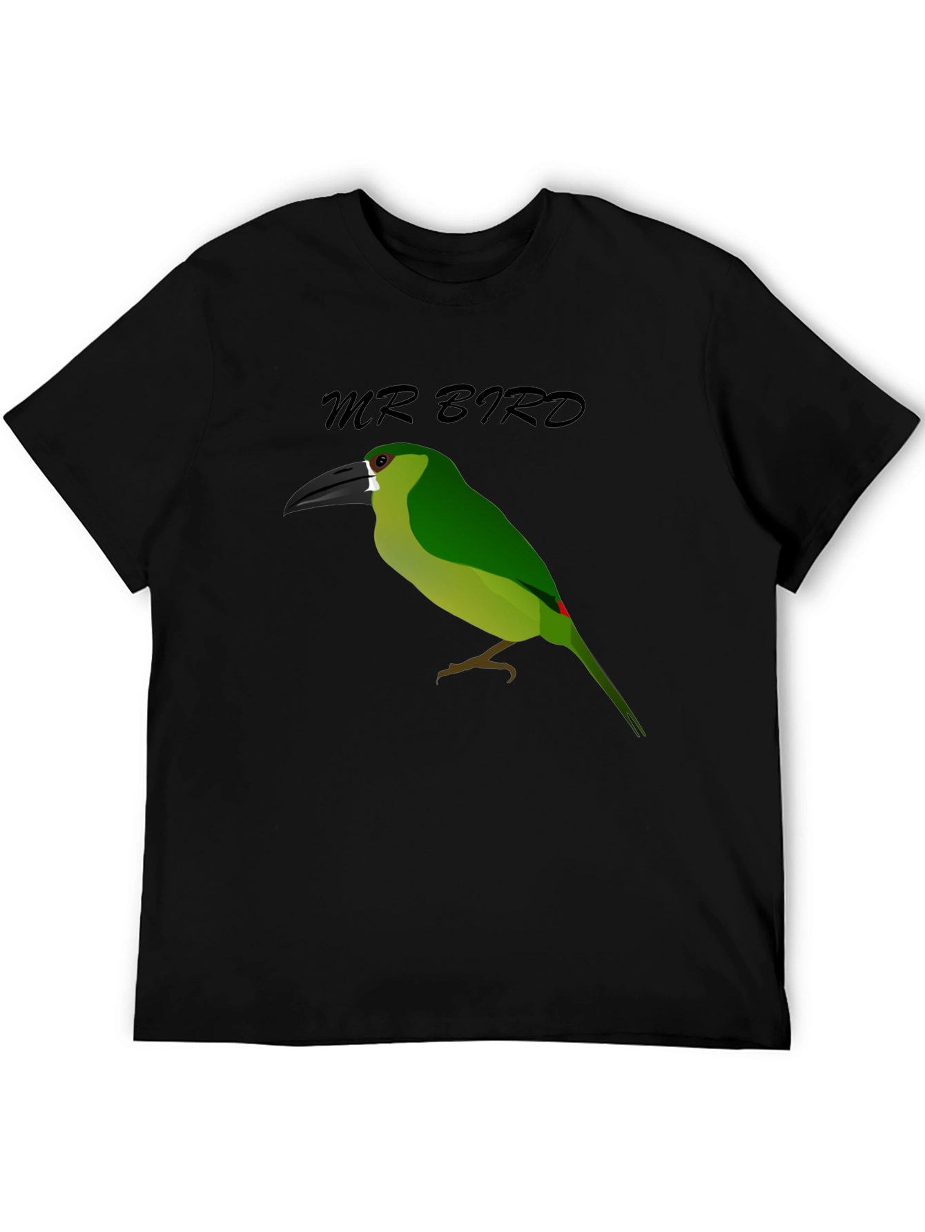 Mr. Bird Graphic T-Shirt - Black