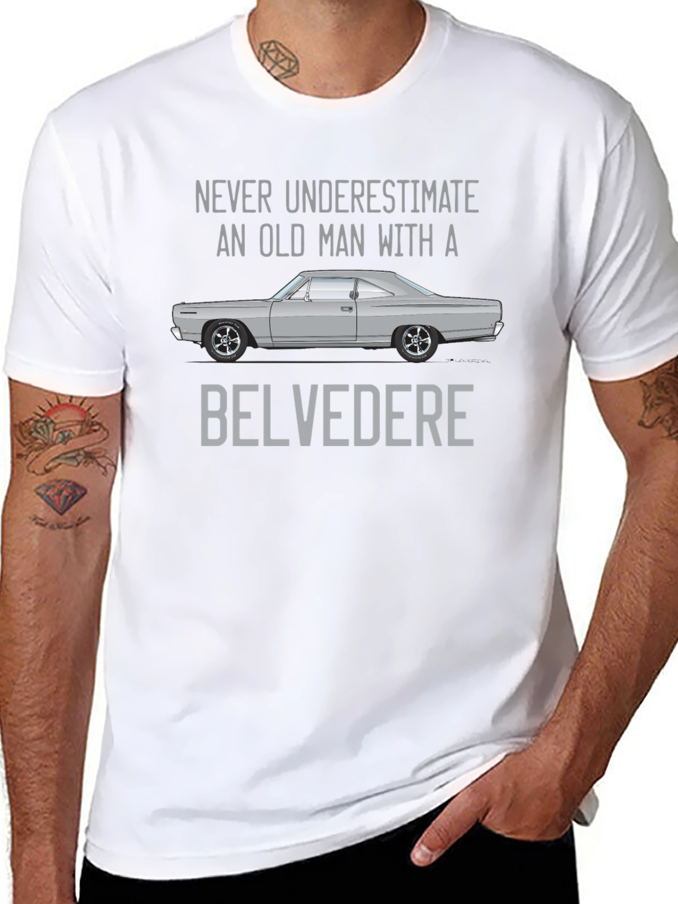 Belvedere Old Man Black T-Shirt