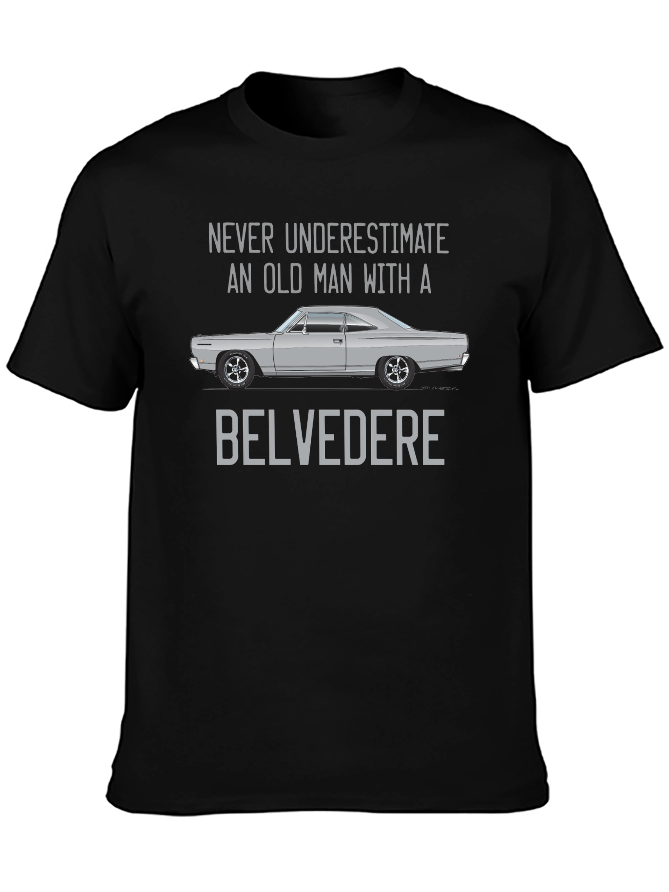 Belvedere Old Man Black T-Shirt