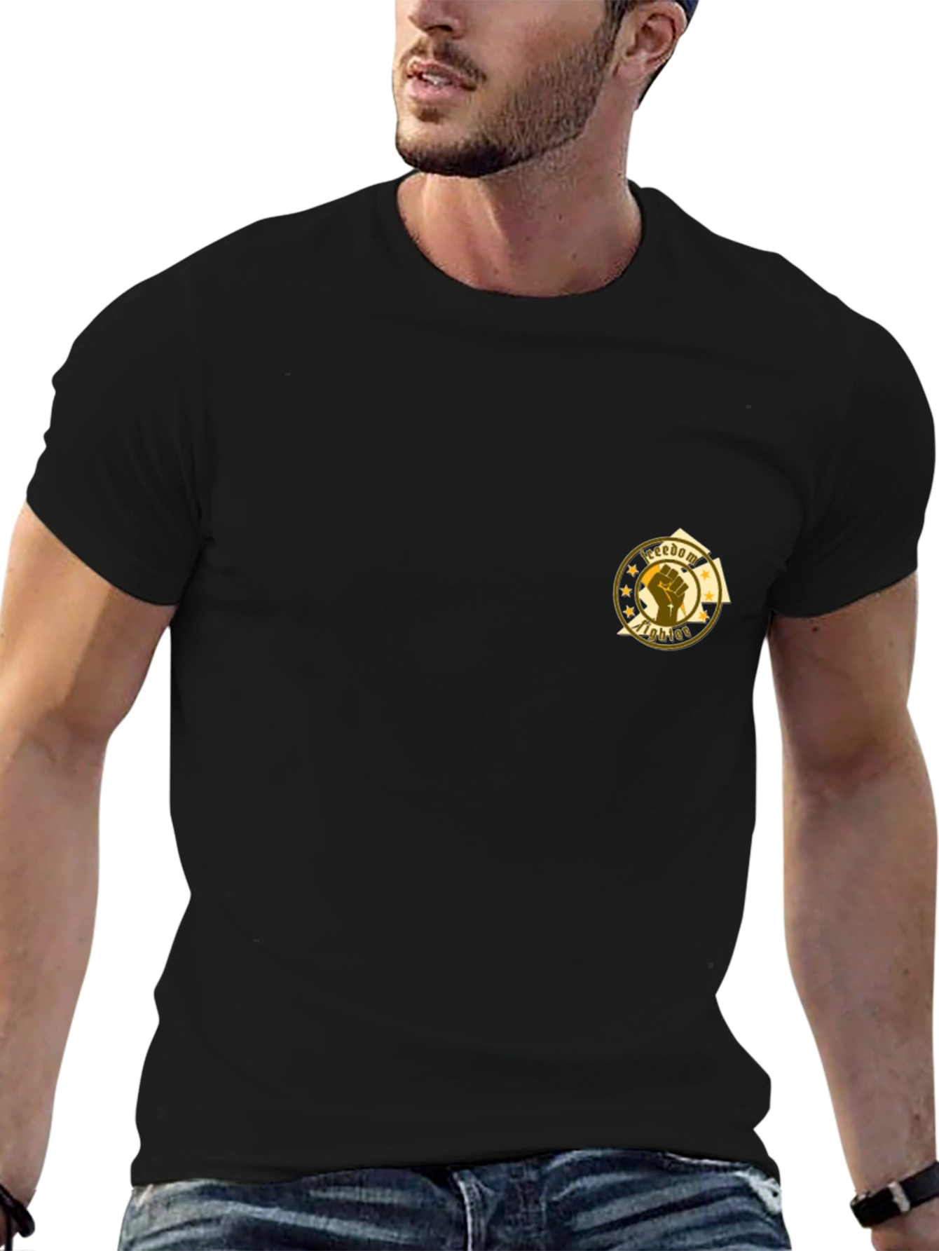 Freedom Fighter Graphic Tee - Black
