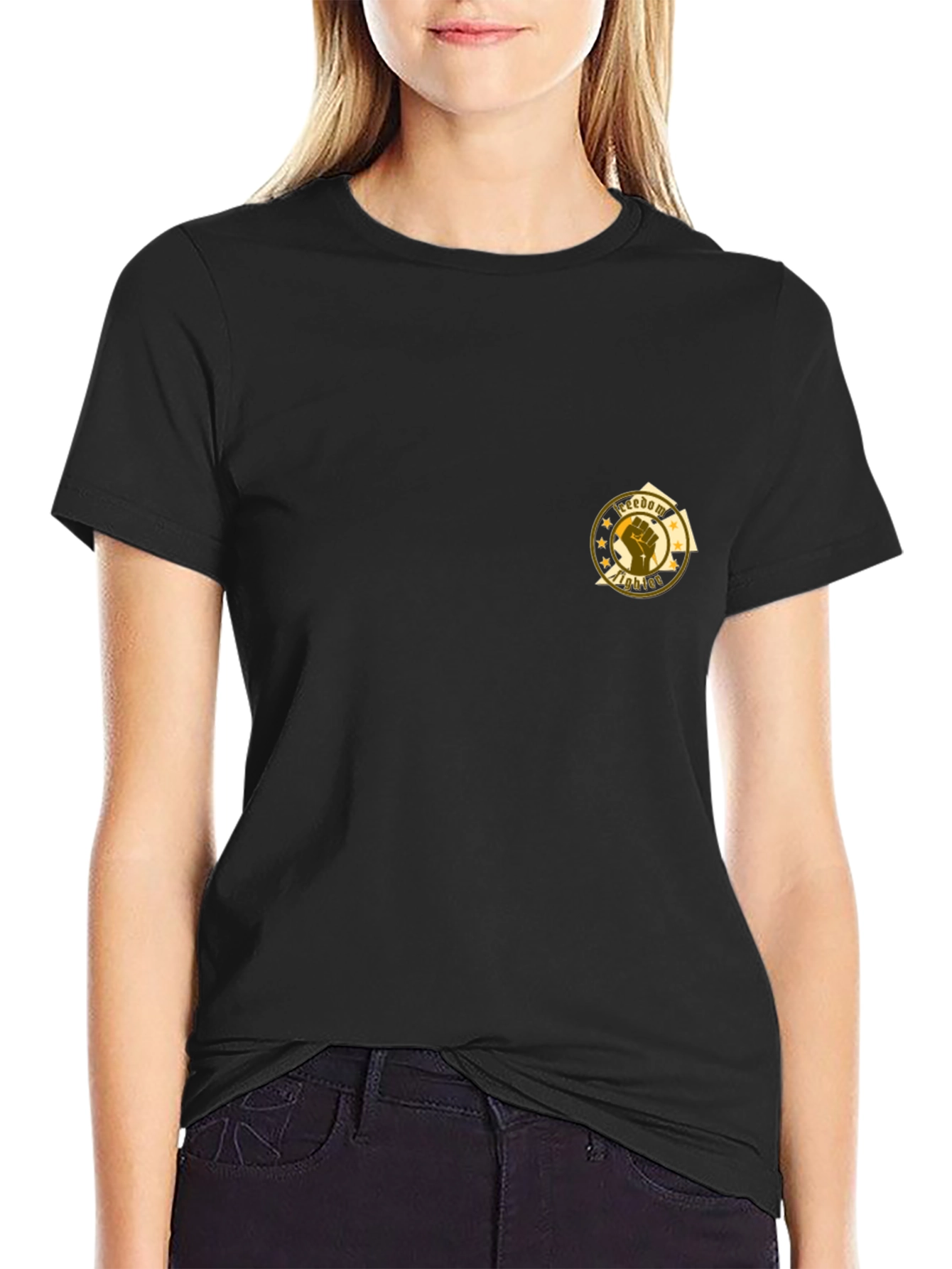 Freedom Fighter Graphic Tee - Black