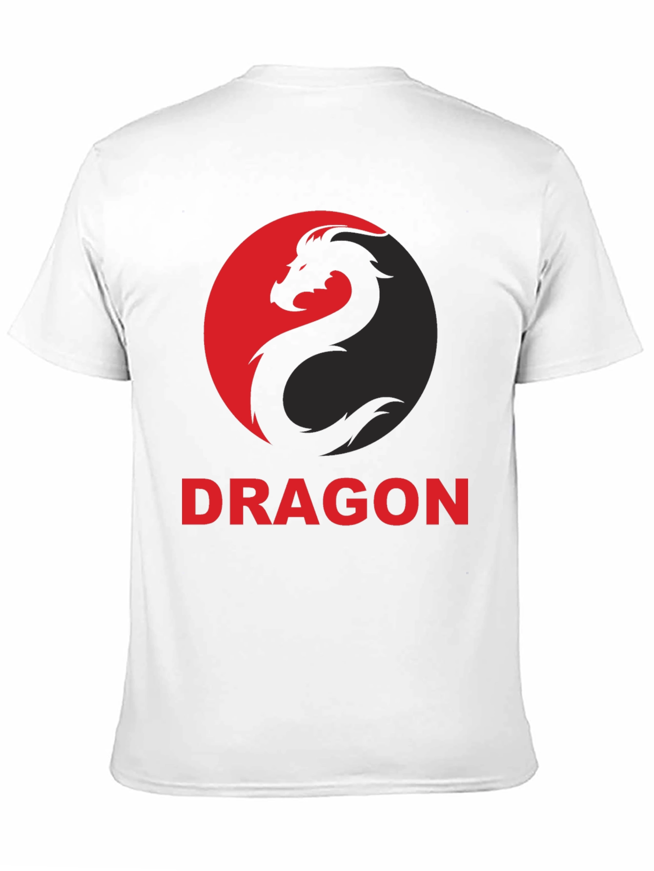 Dragon Graphic Tee - Black Cotton T-Shirt