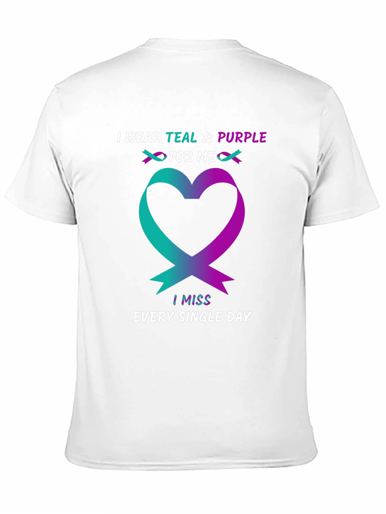 Teal & Purple Heart Remembrance T-Shirt