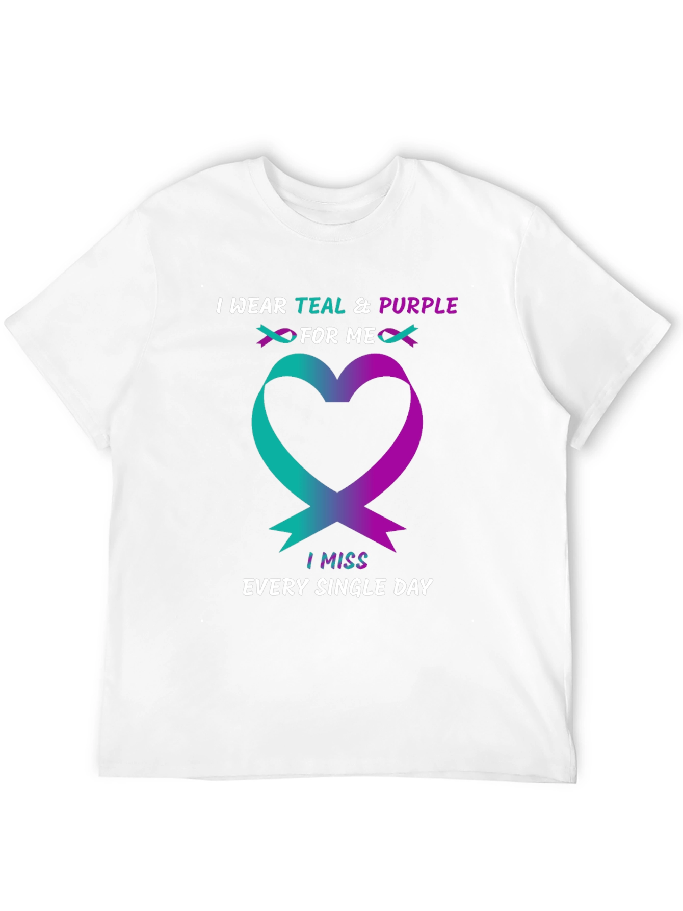 Teal & Purple Heart Remembrance T-Shirt