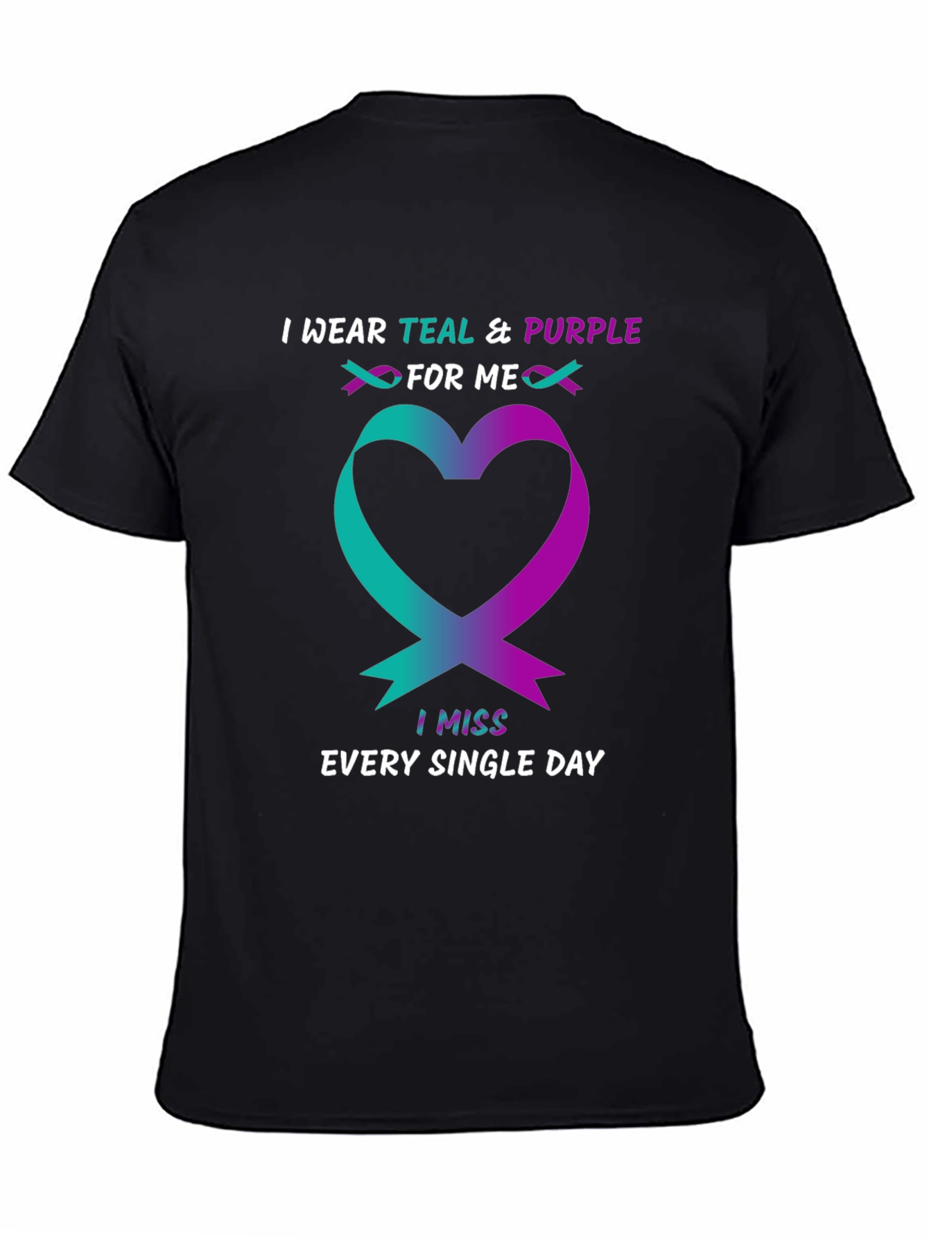 Teal & Purple Heart Remembrance T-Shirt