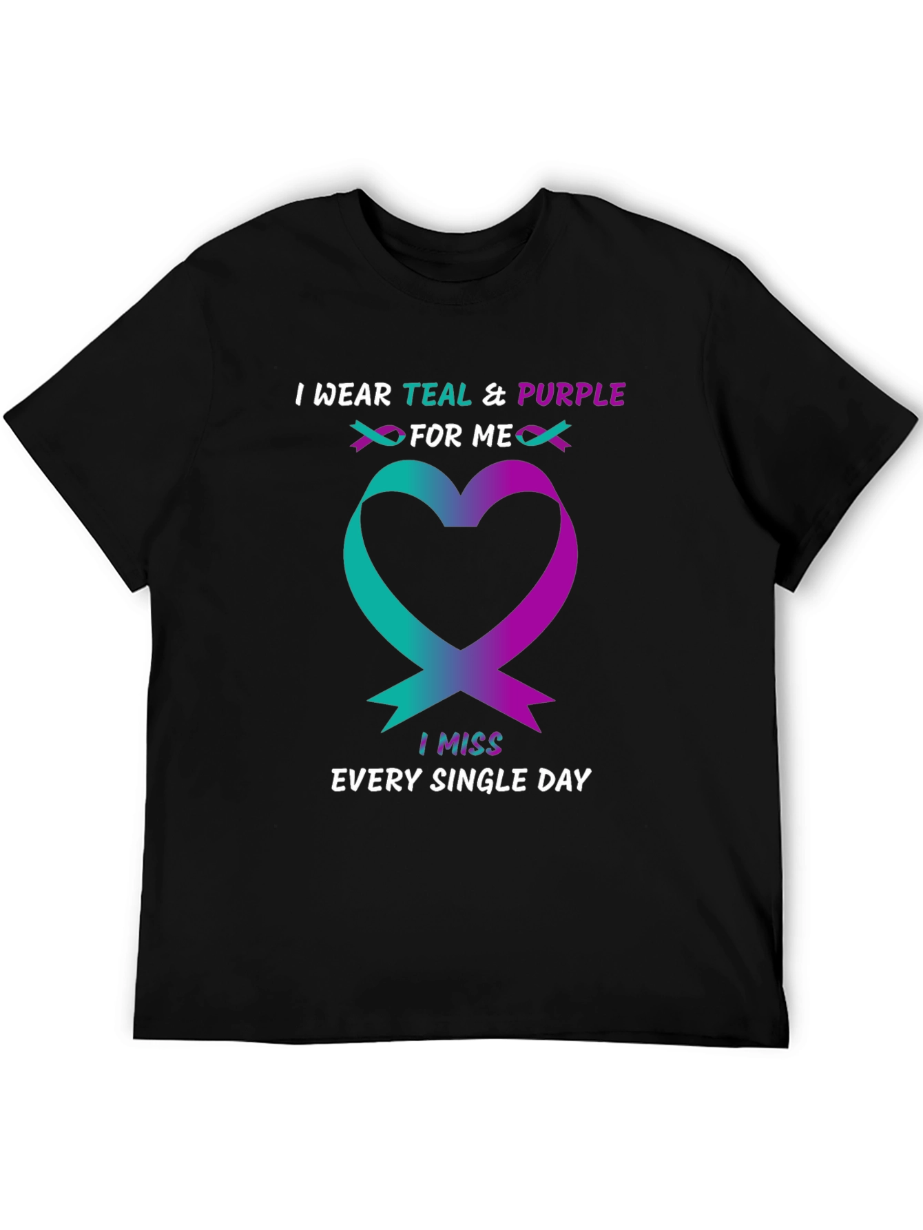 Teal & Purple Heart Remembrance T-Shirt