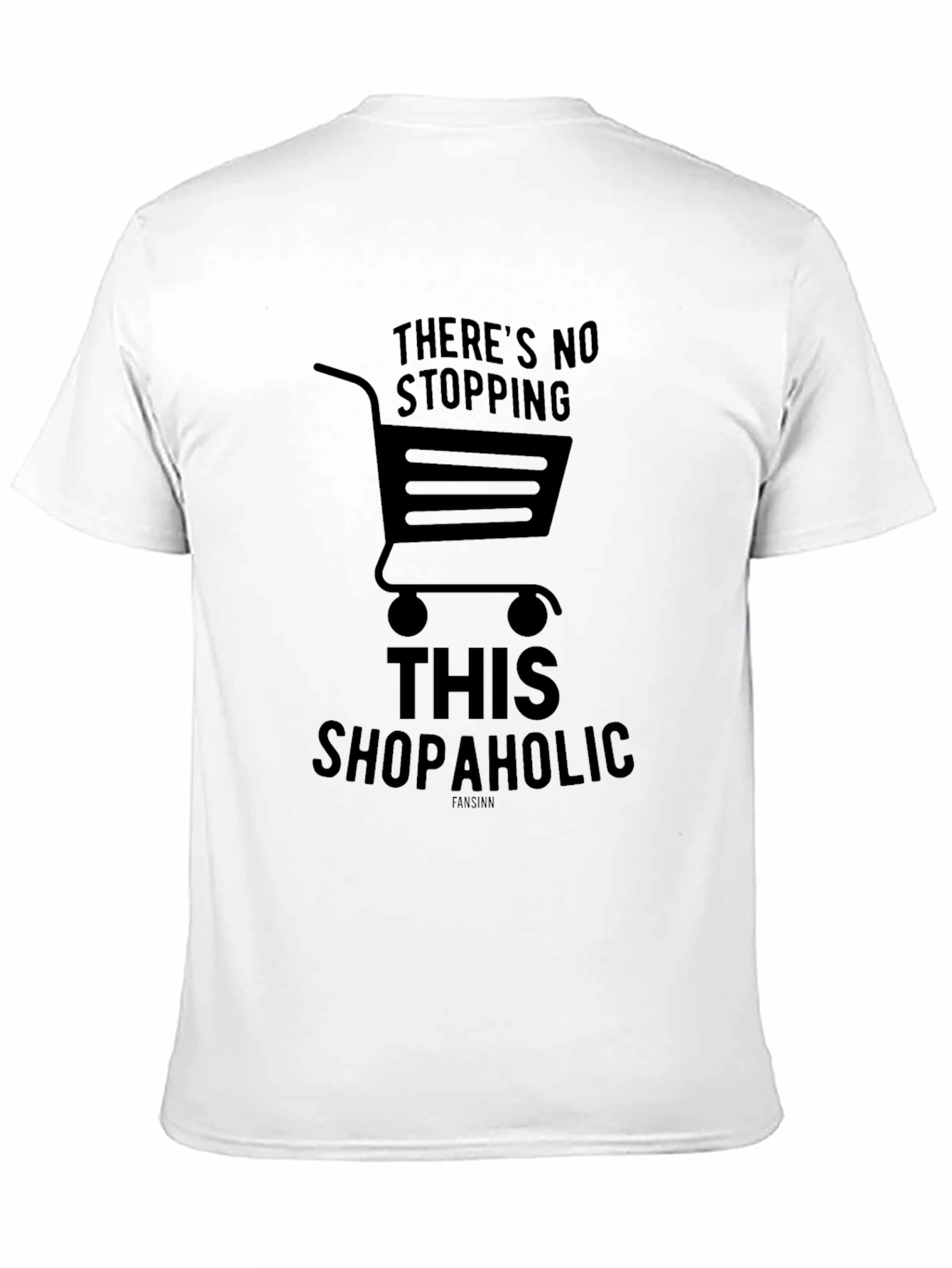 Shopaholic Graphic Tee - Black Cotton Shirt