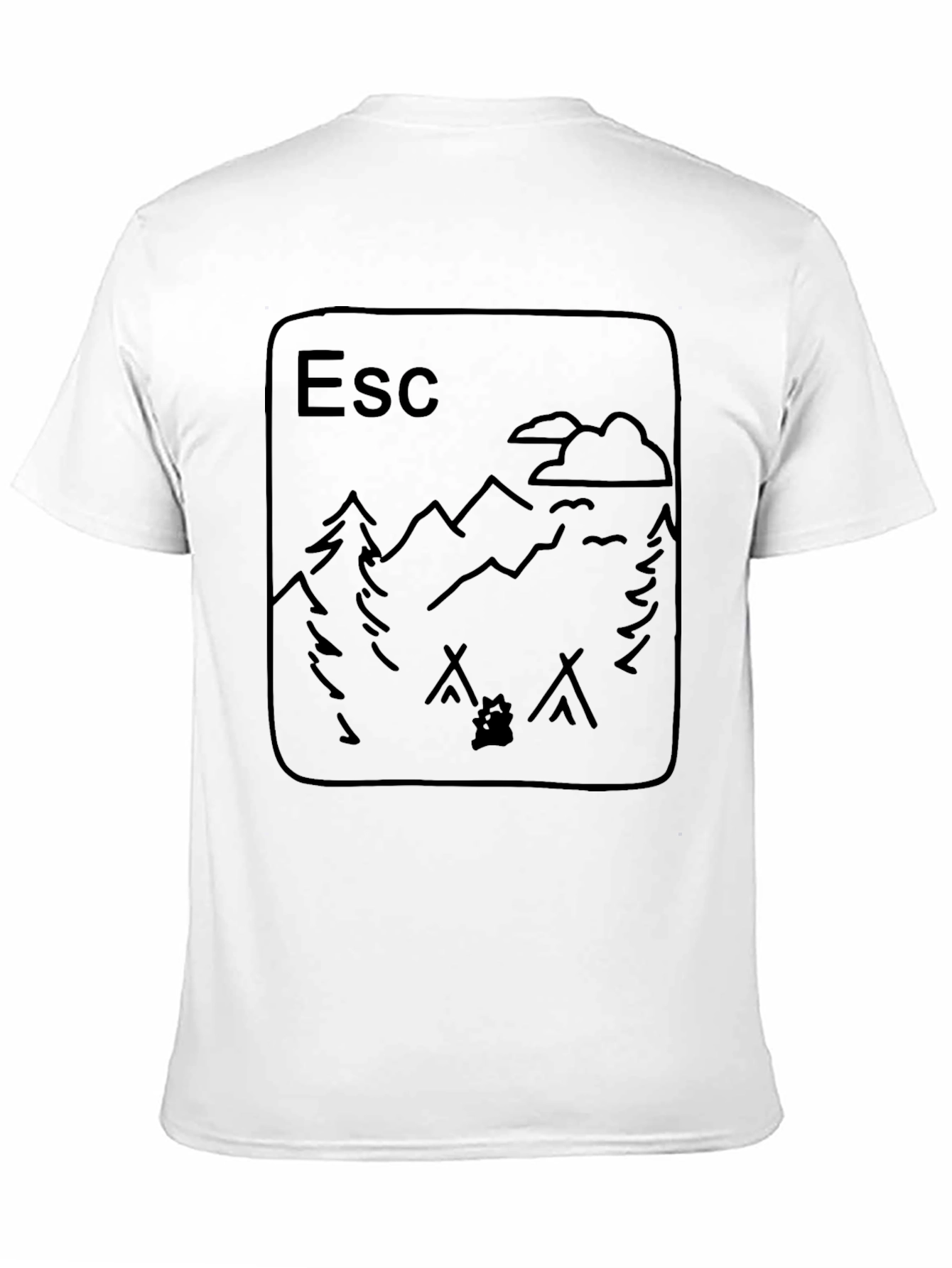 Escape Graphic Tee - Camping Adventure Shirt