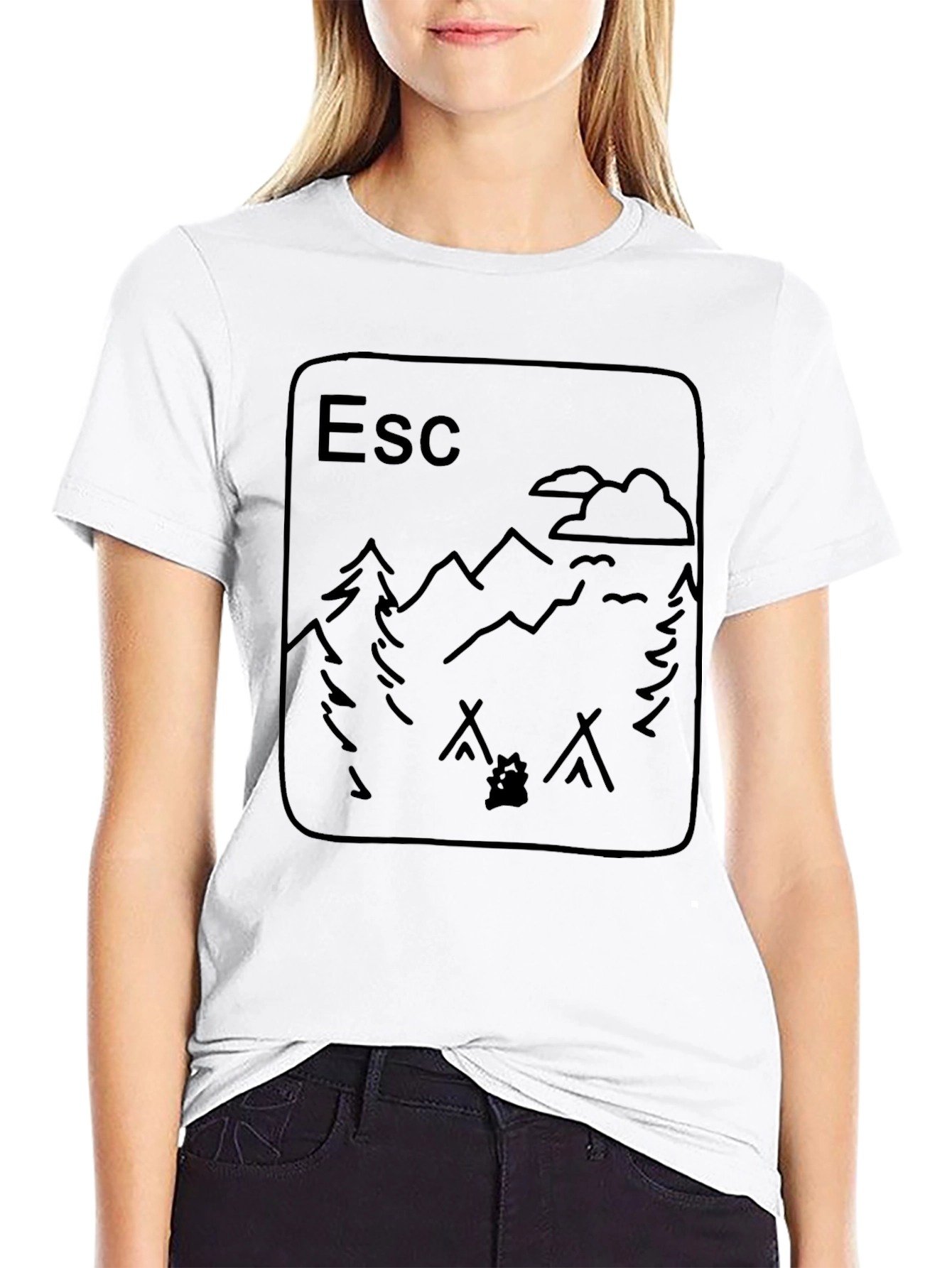 Escape Graphic Tee - Camping Adventure Shirt