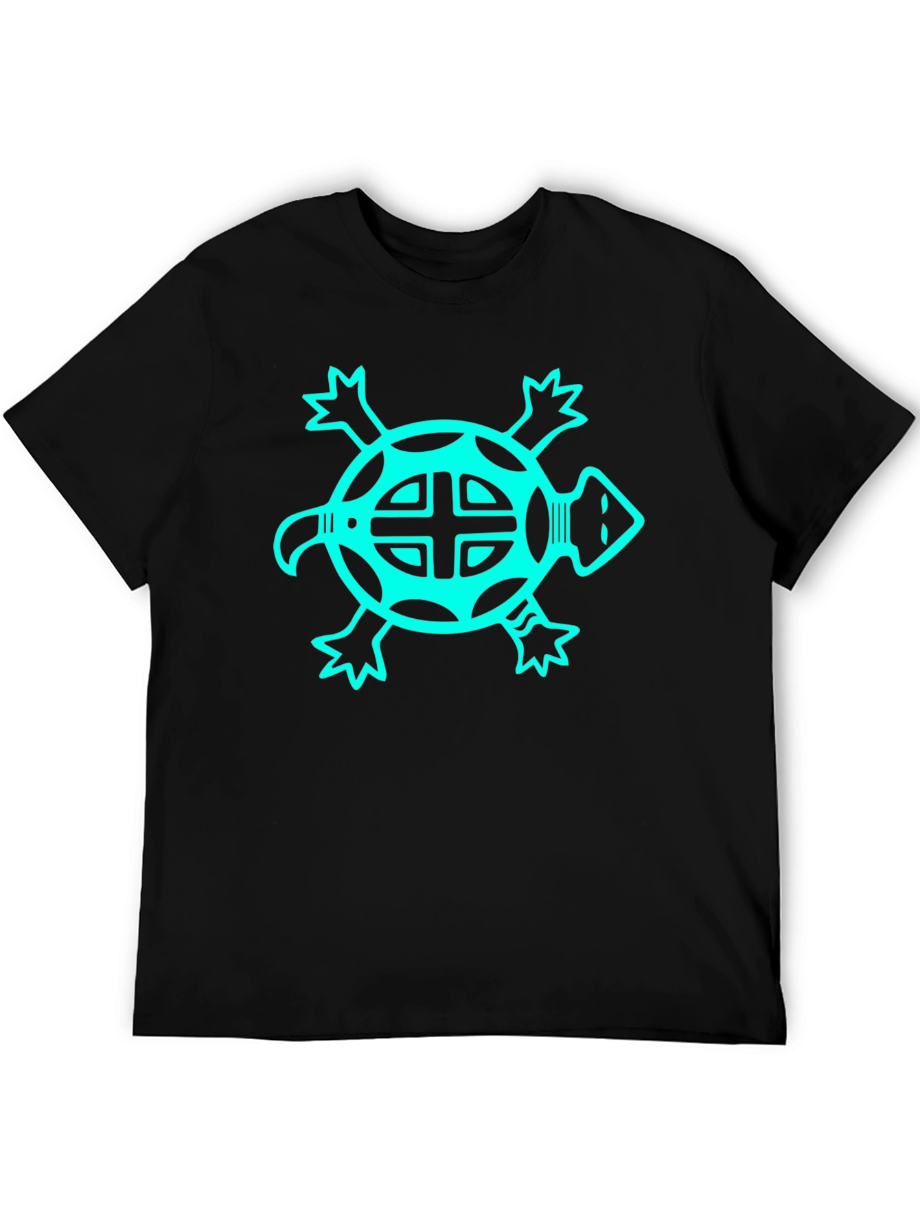 Turtle Graphic Tee - Black