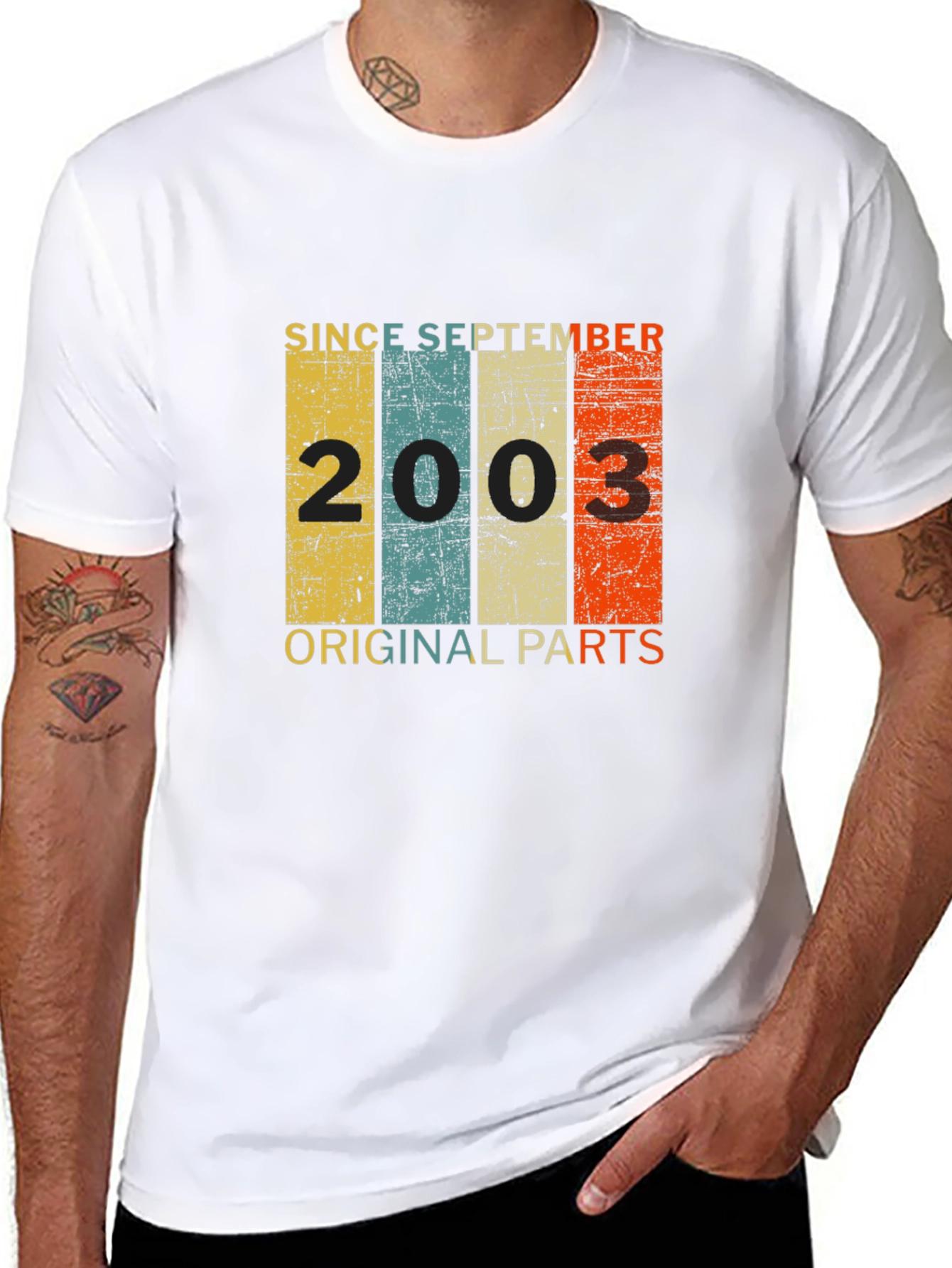 Since September 2003 T-Shirt Original Parts Birthday Gift