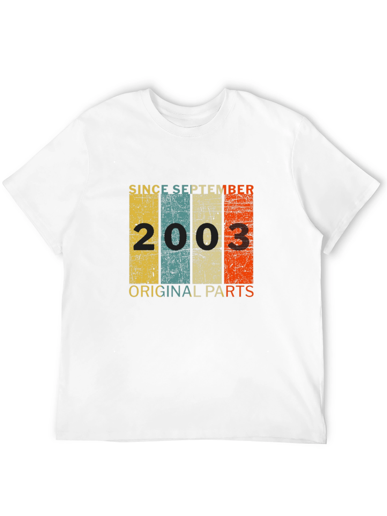 Since September 2003 T-Shirt Original Parts Birthday Gift