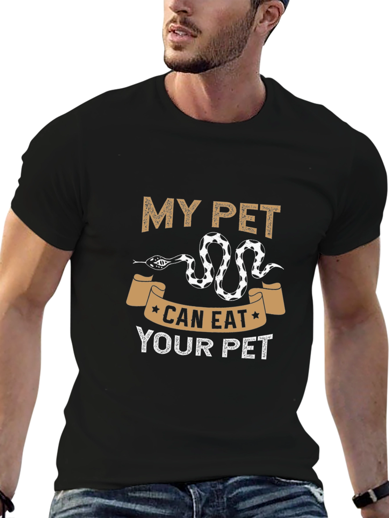 My Pet Can Eat Your Pet Snake Graphic T-Shirt